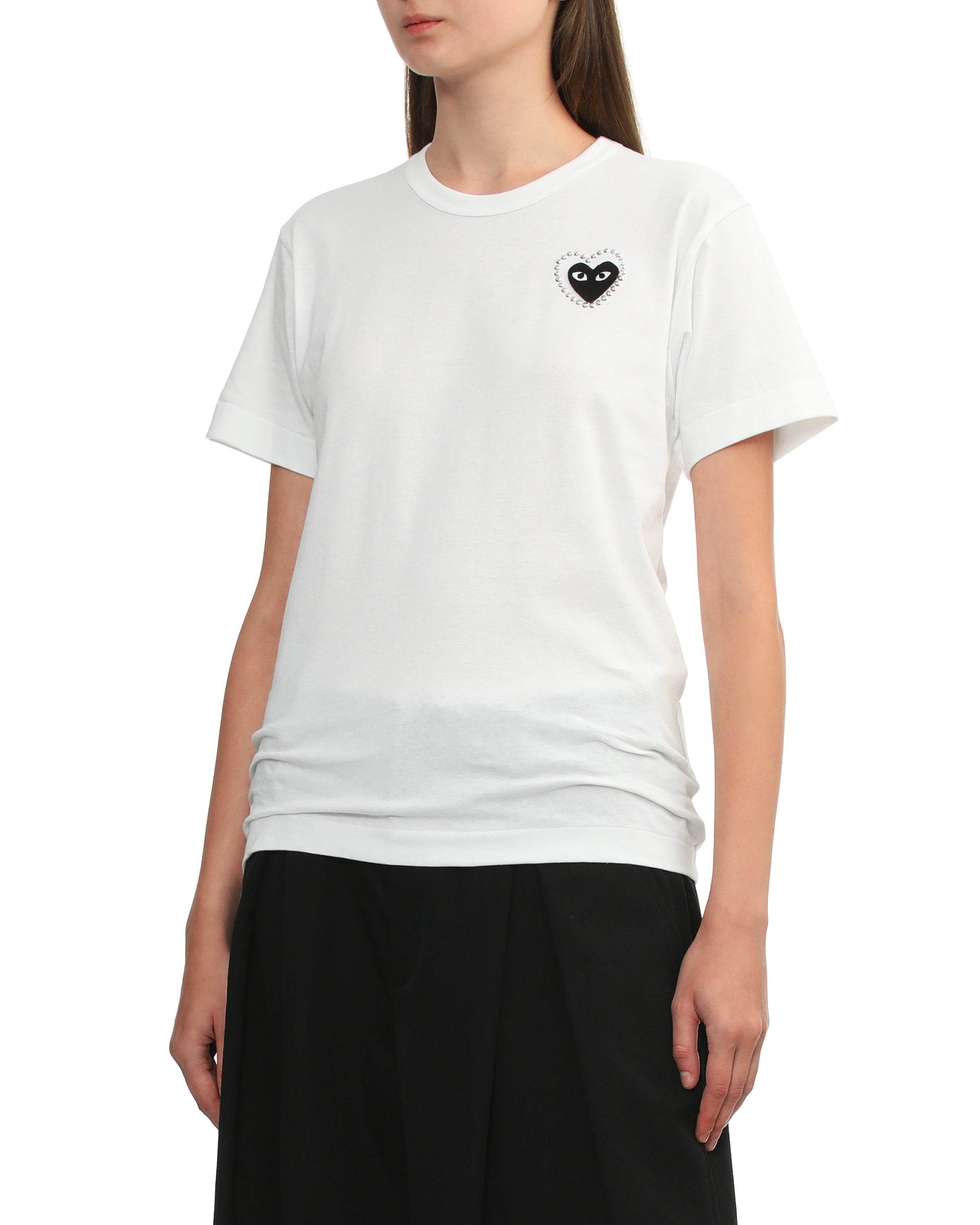 Rhinestone embellished heart tee