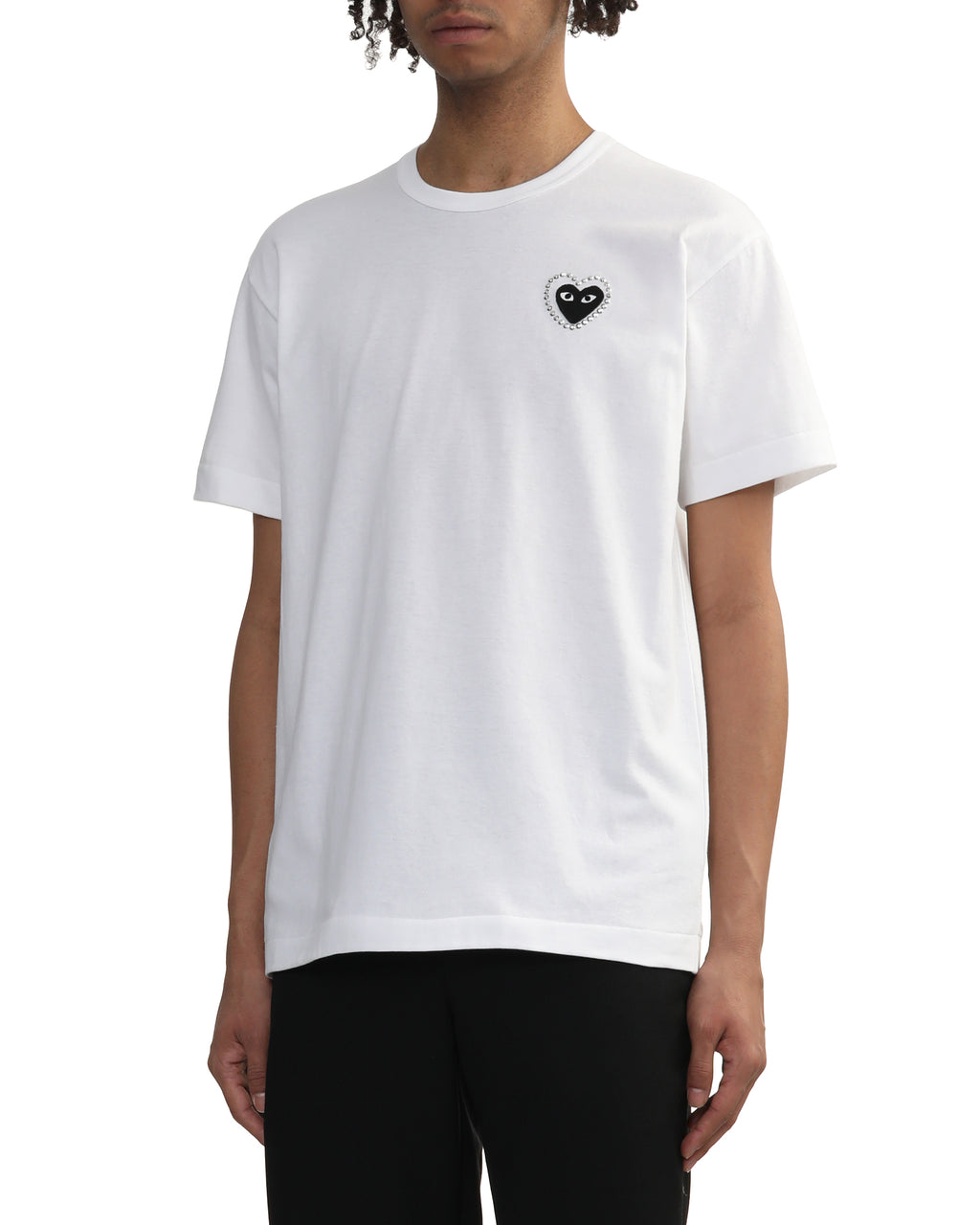 Rhinestone embellished heart tee
