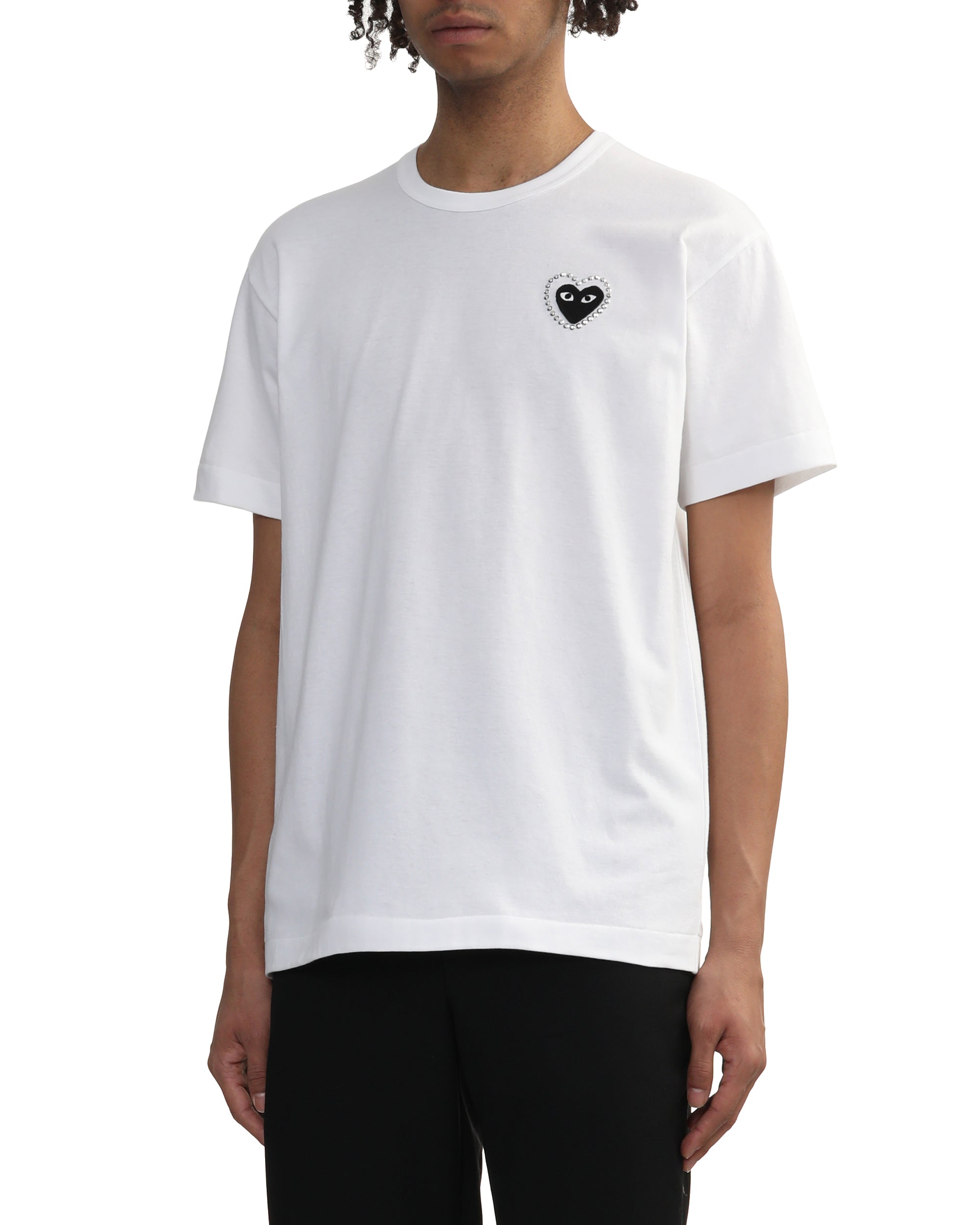 Rhinestone embellished heart tee