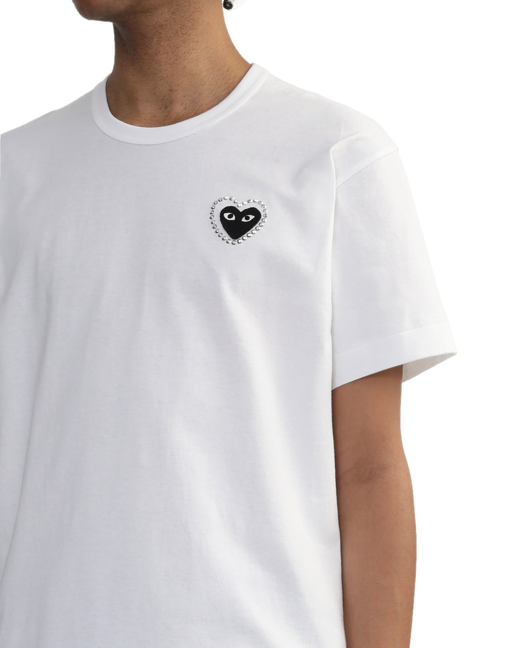Rhinestone embellished heart tee