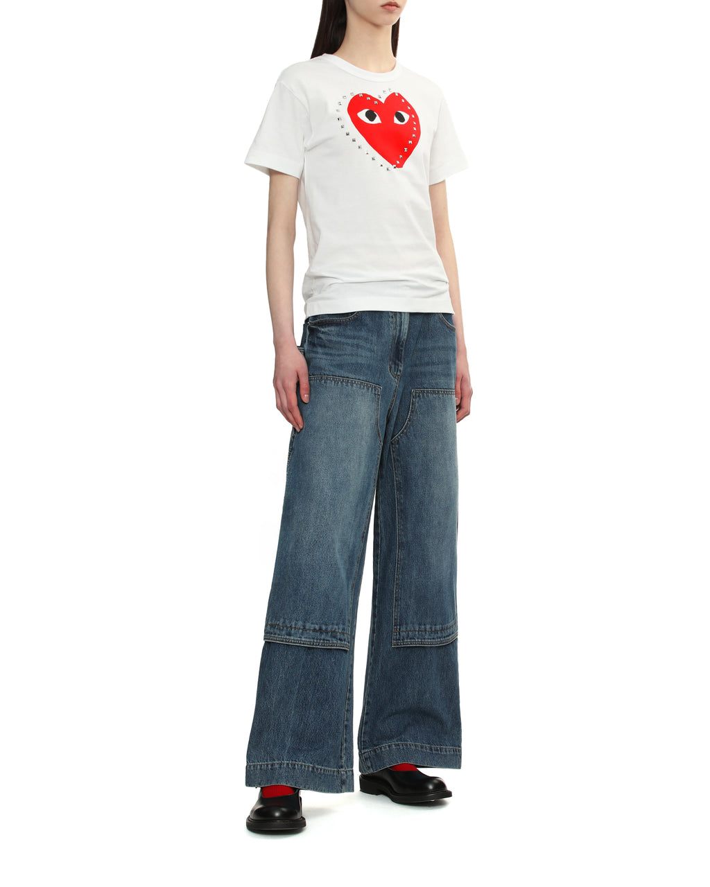 Red heart X Studs tee