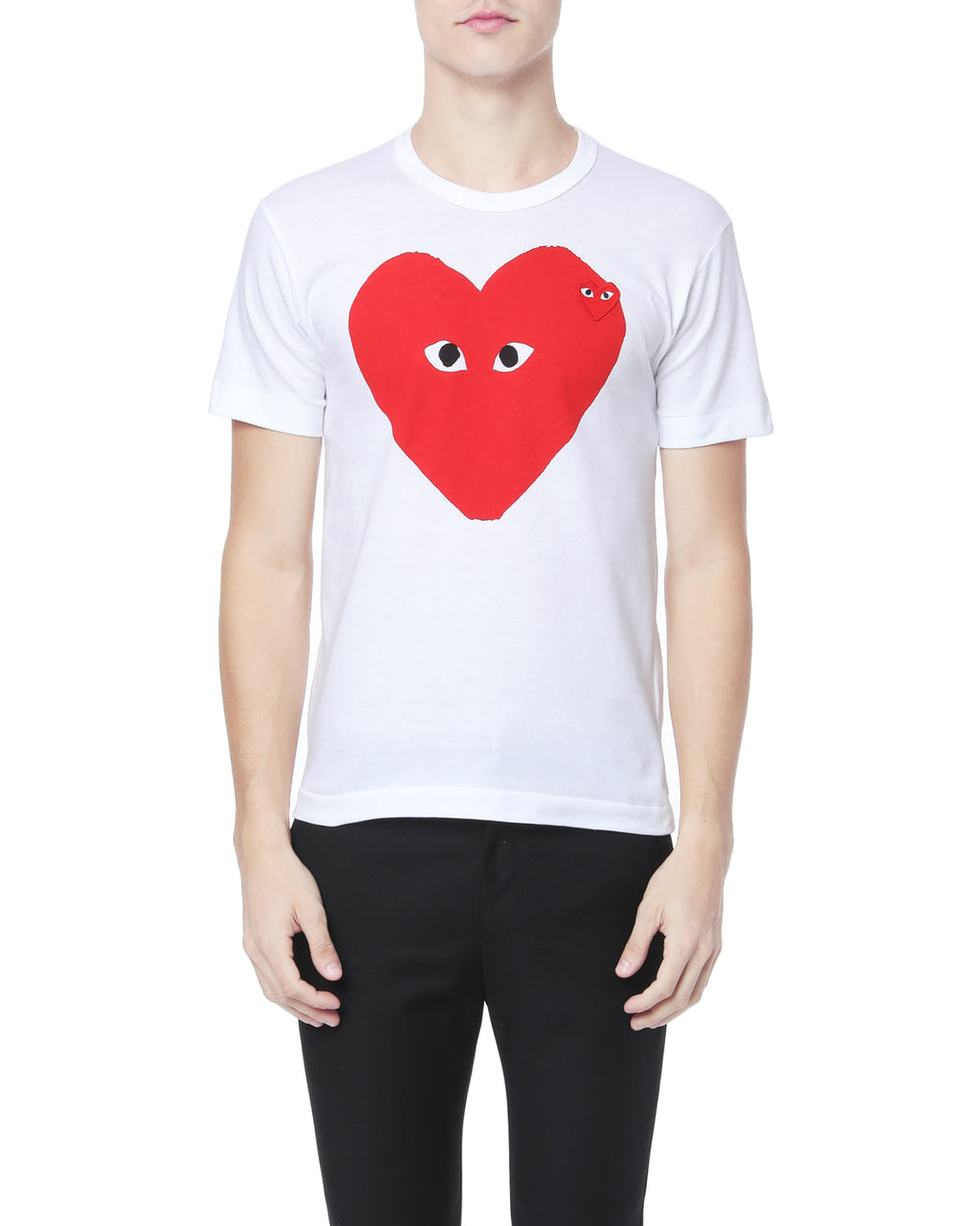 Layered heart logo tee