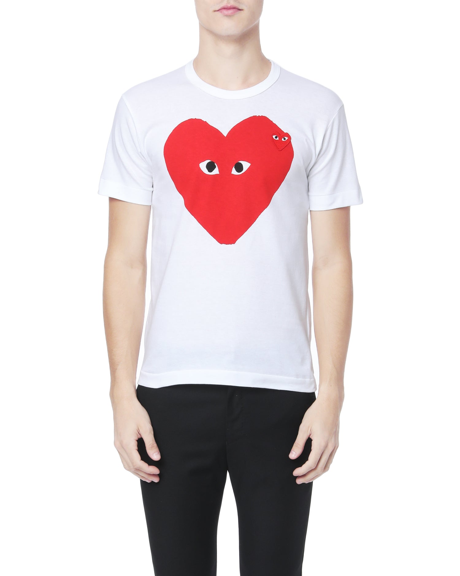 Layered heart logo tee
