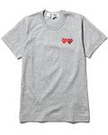 Double heart logo tee