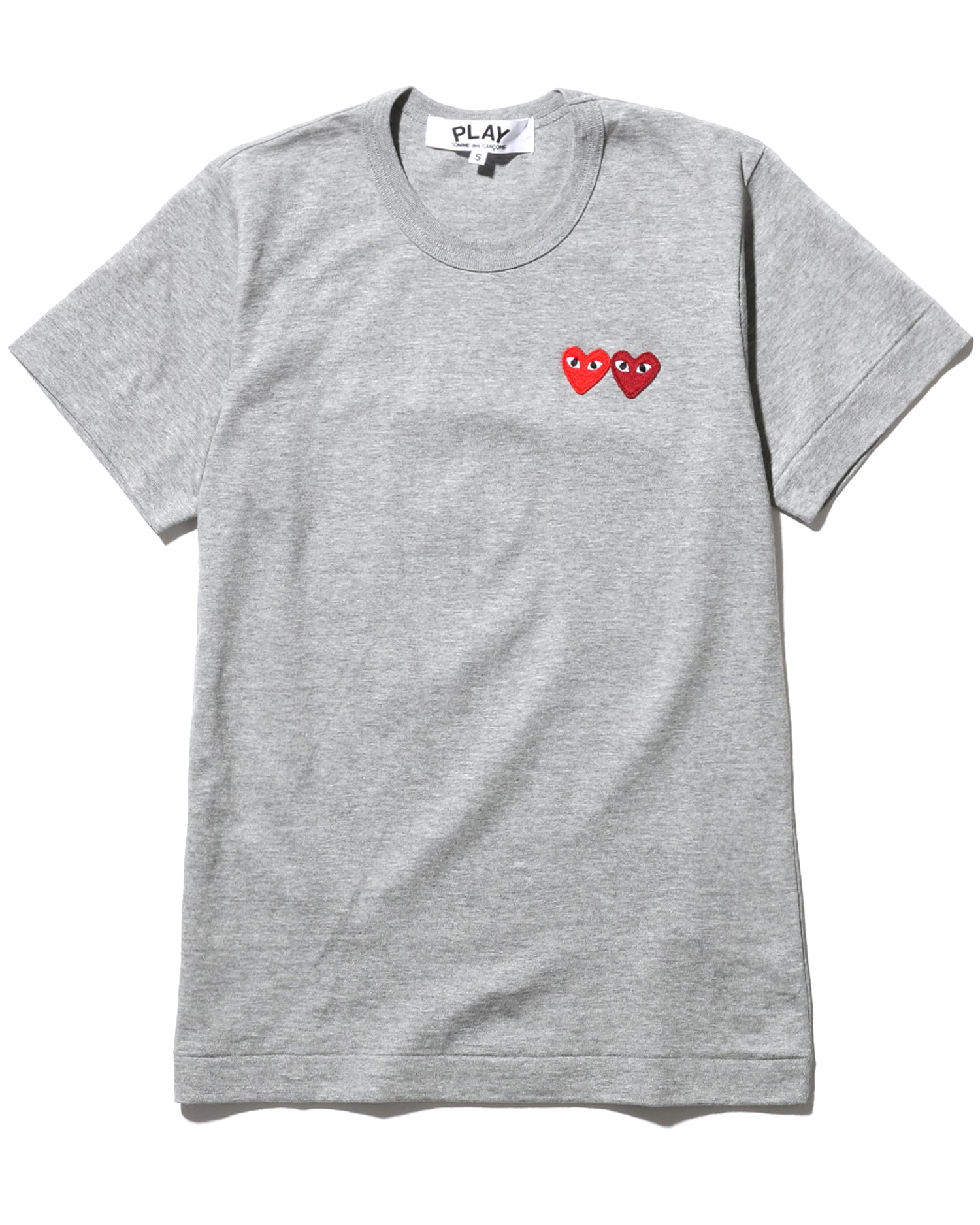 Double heart logo tee