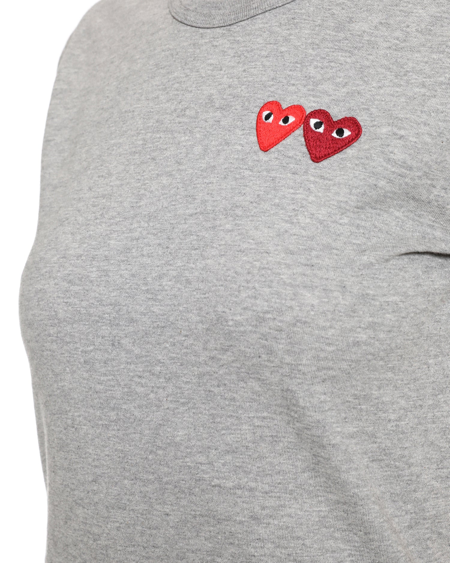 Double heart logo tee
