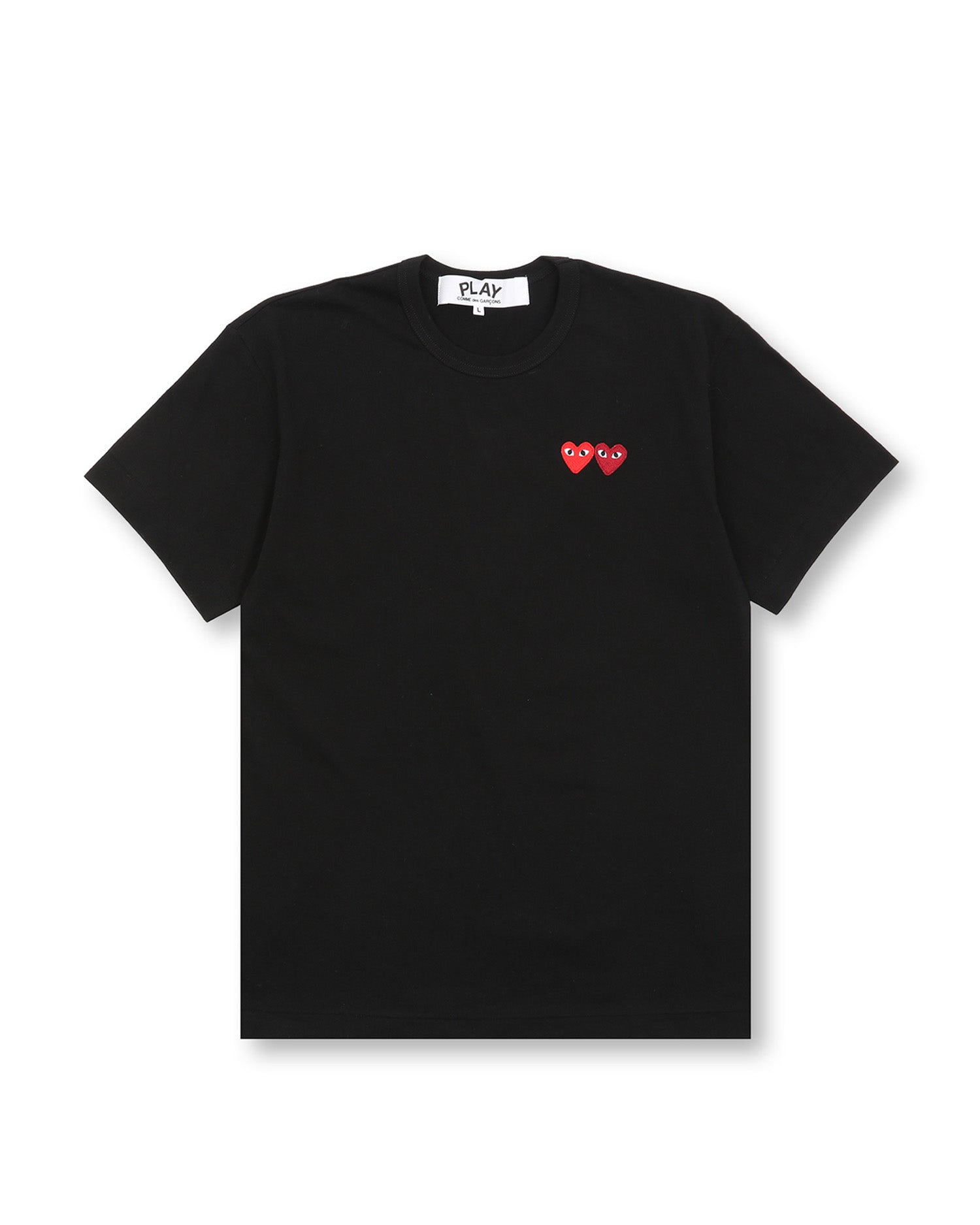 Double heart logo tee