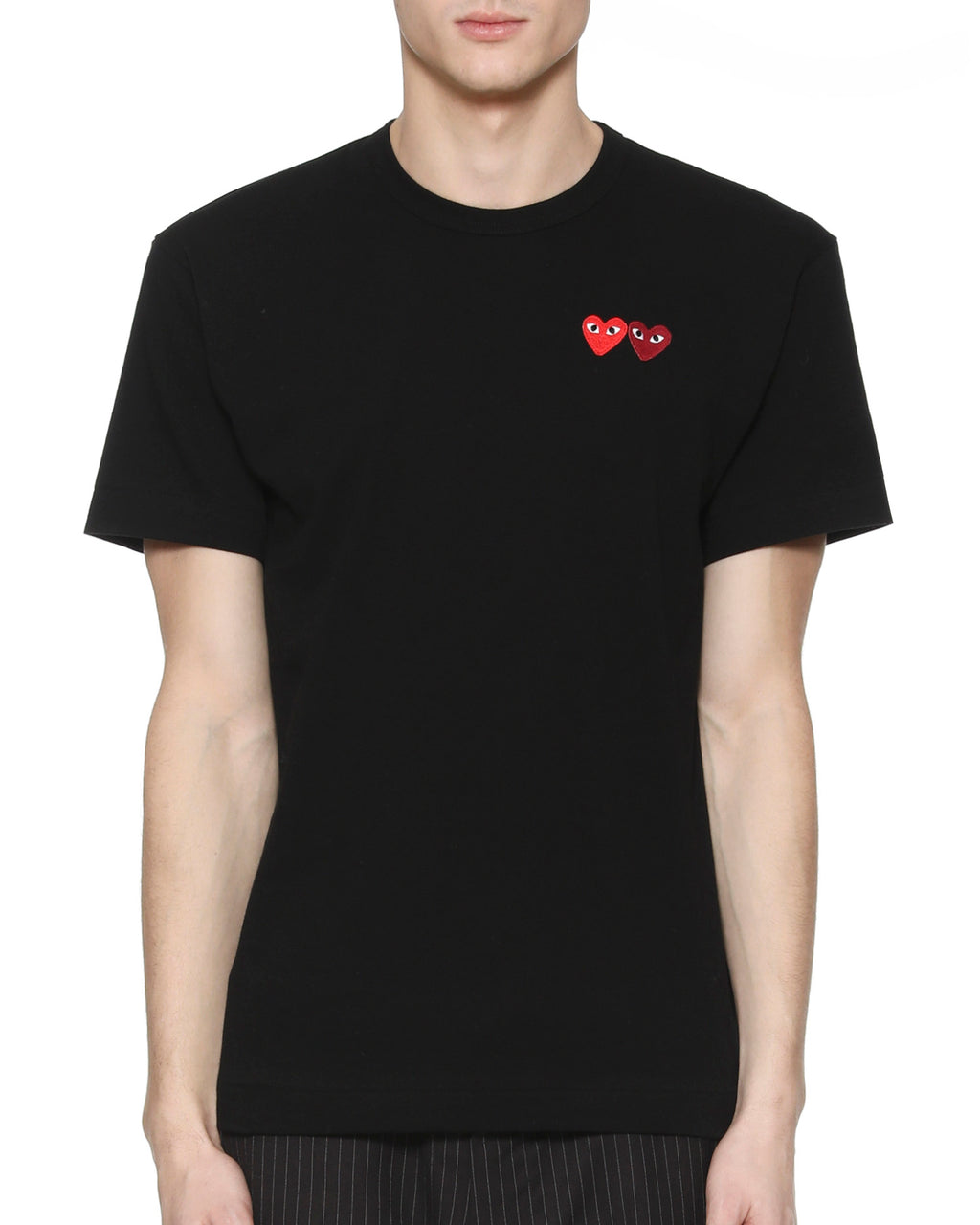 Double heart logo tee