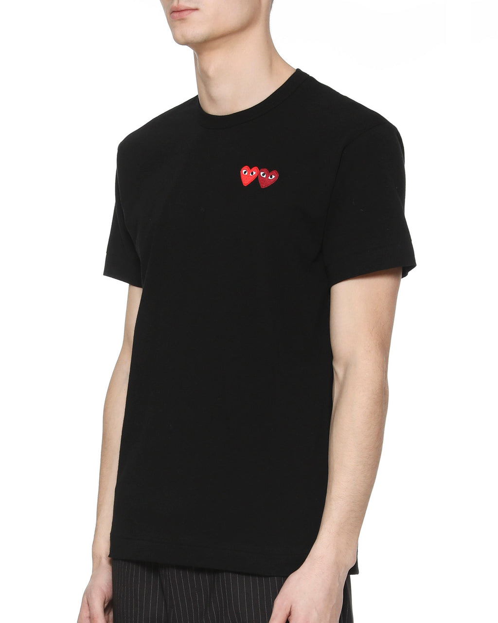 Double heart logo tee