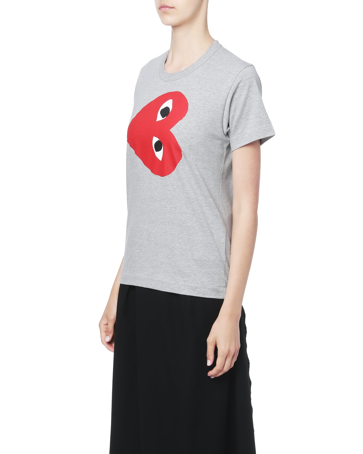 Tilted heart logo tee