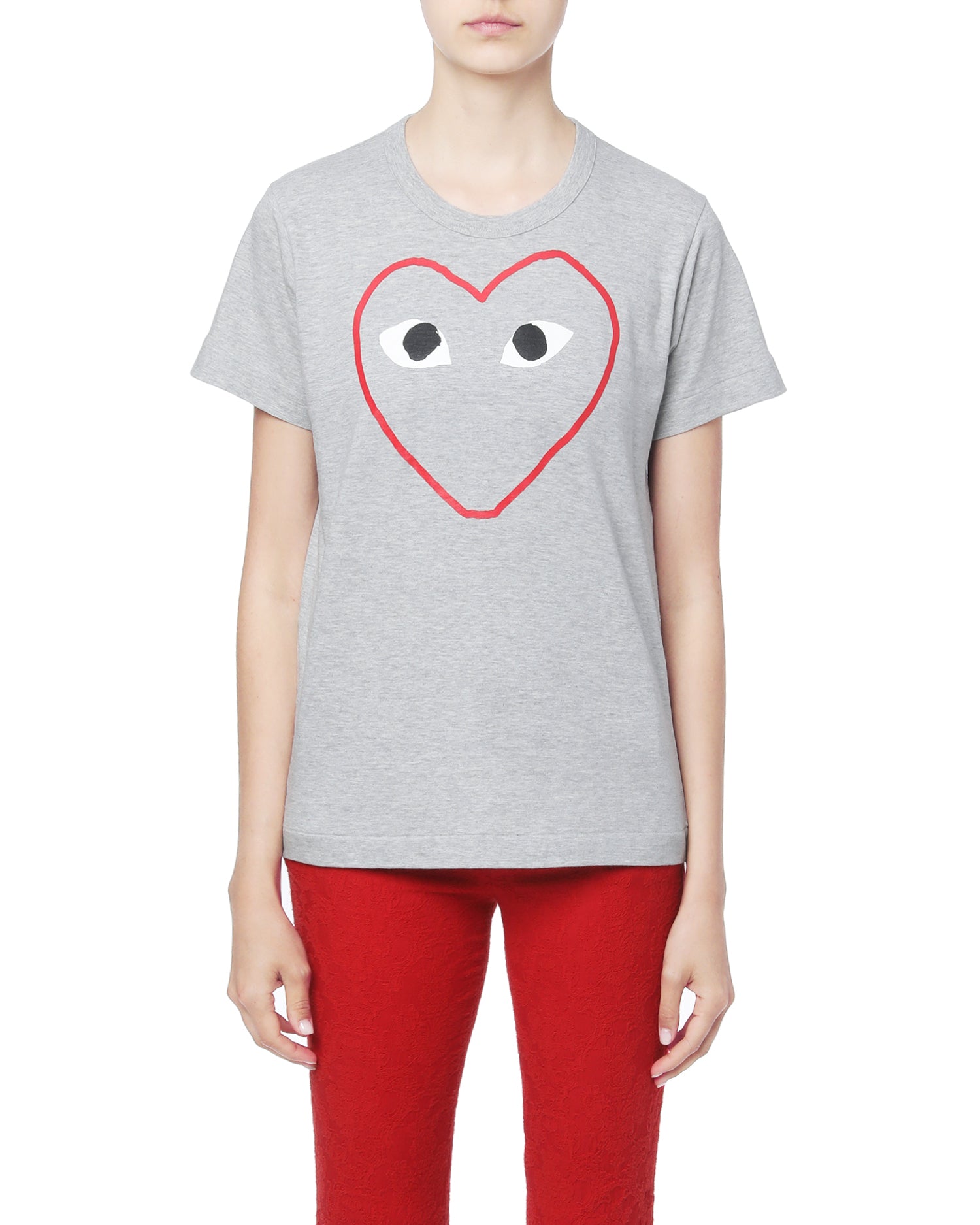 Outline heart logo tee