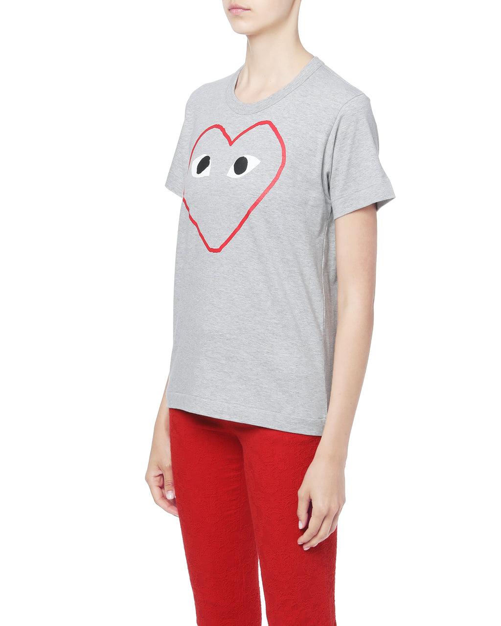 Outline heart logo tee