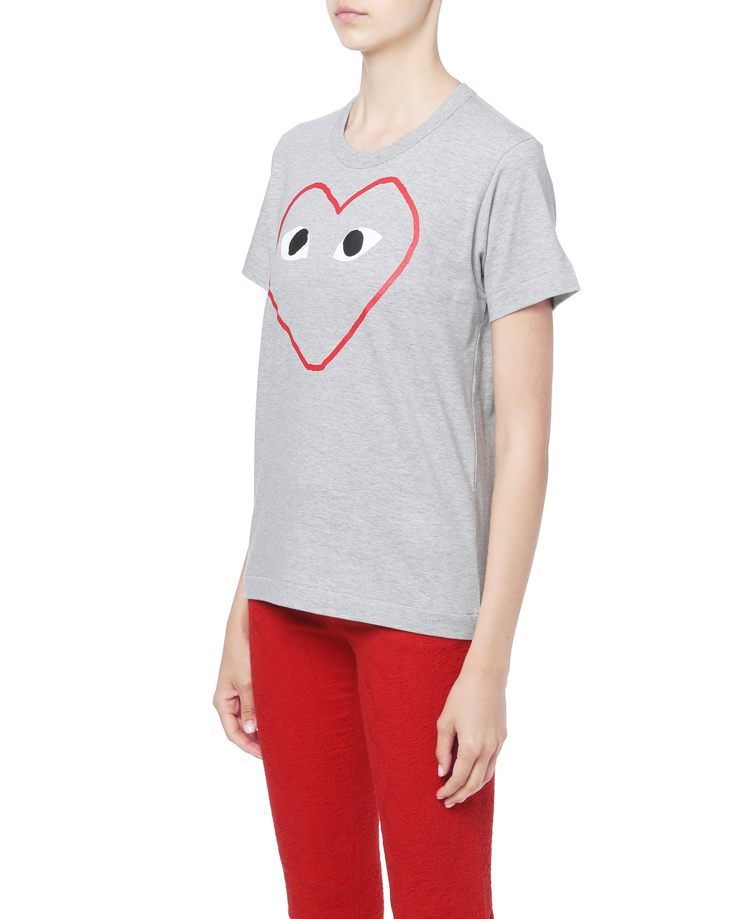 Outline heart logo tee