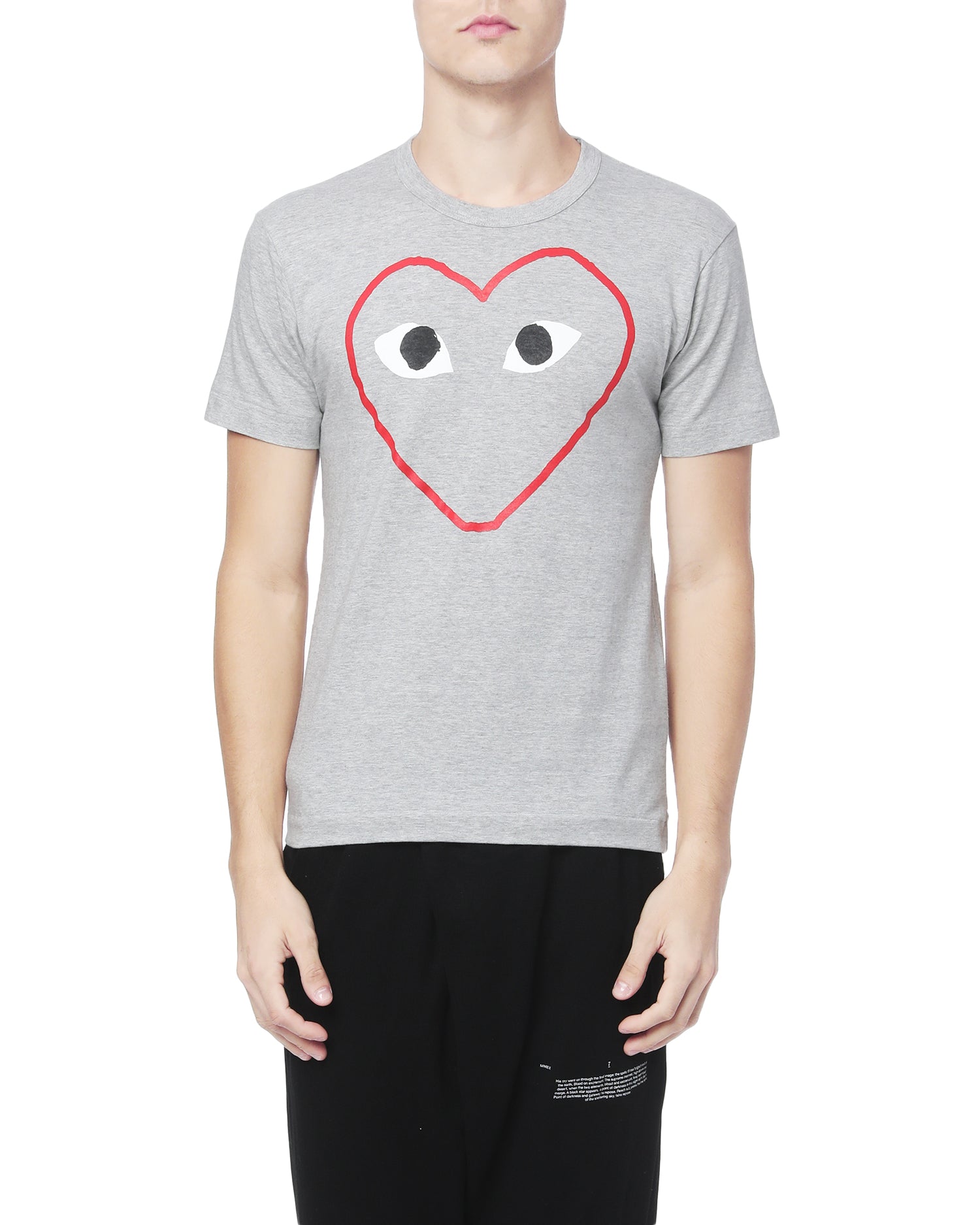 Outline heart logo tee