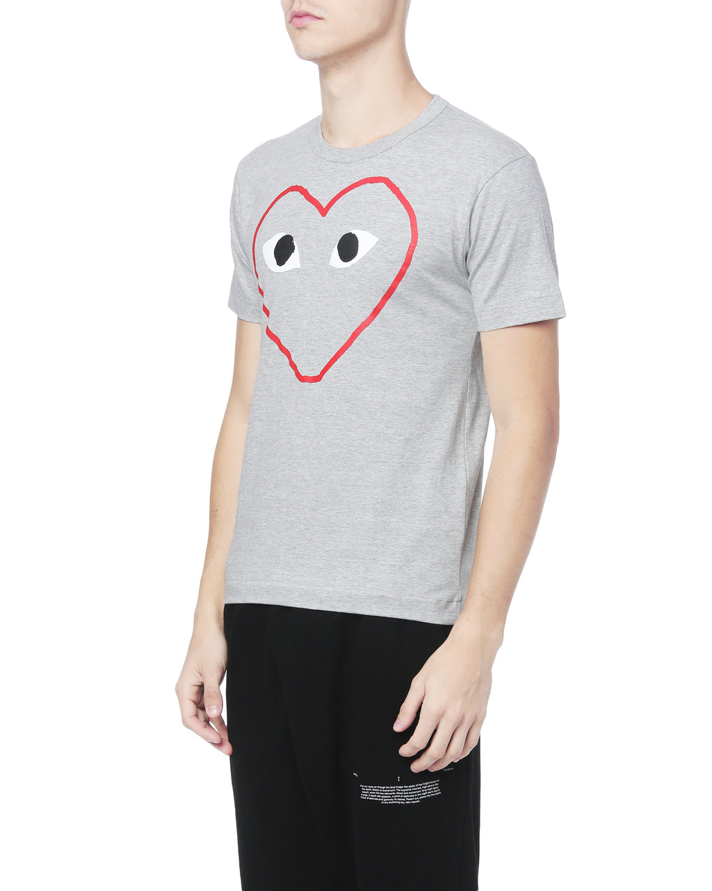 Outline heart logo tee