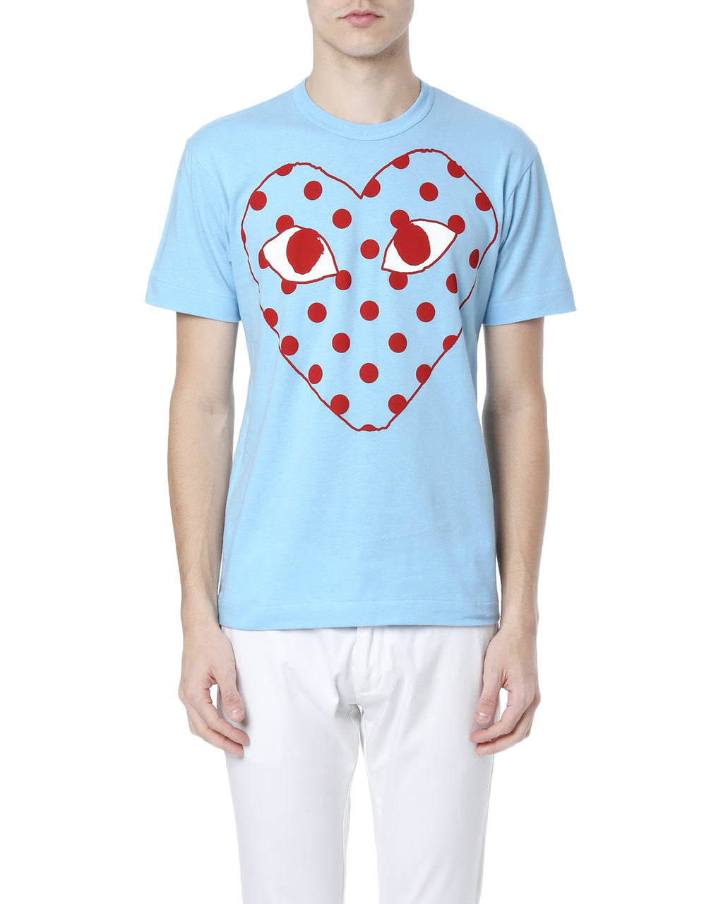 Polka-dot heart logo tee