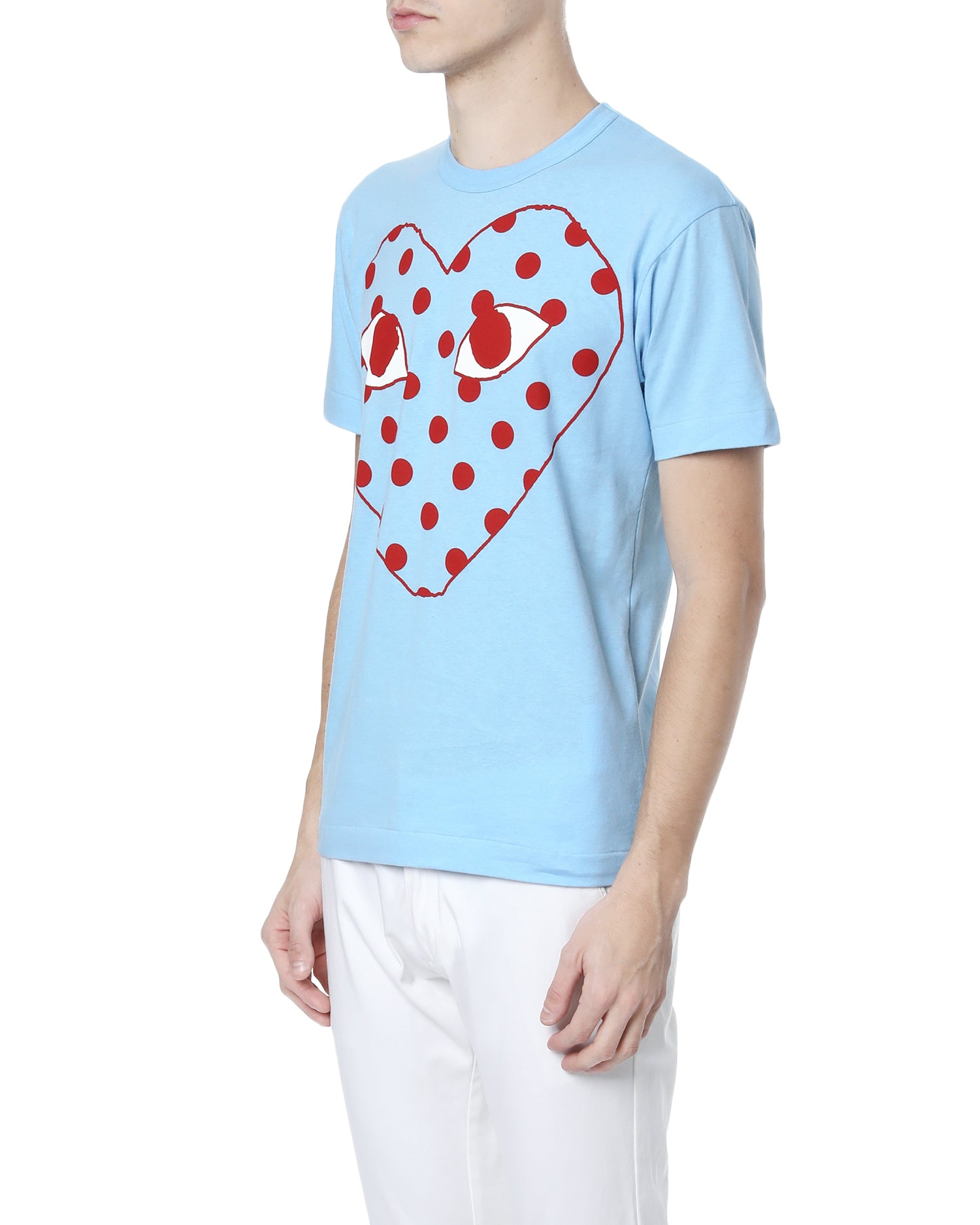 Polka-dot heart logo tee