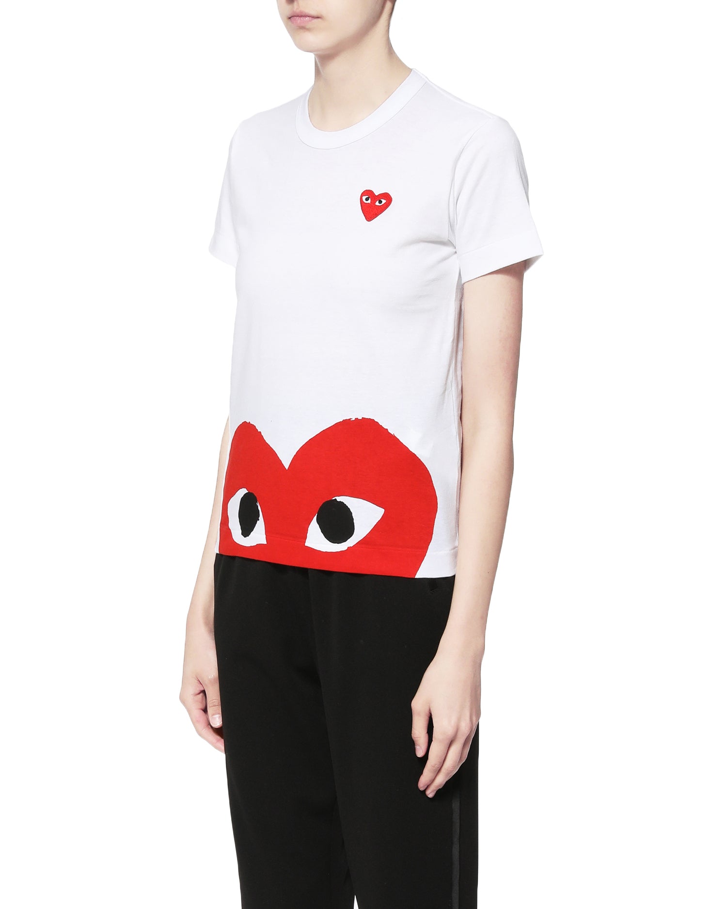 Heart print tee