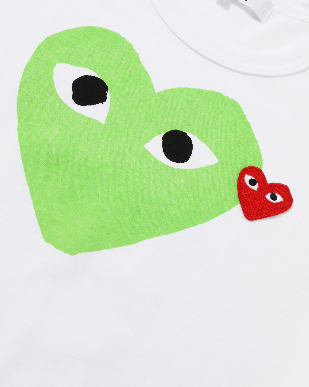 Double heart logo tee
