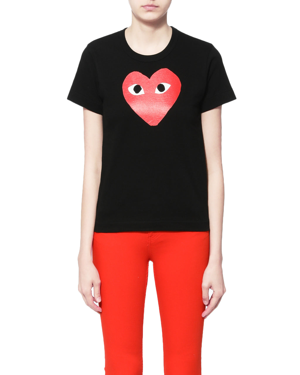 Graphic heart print tee