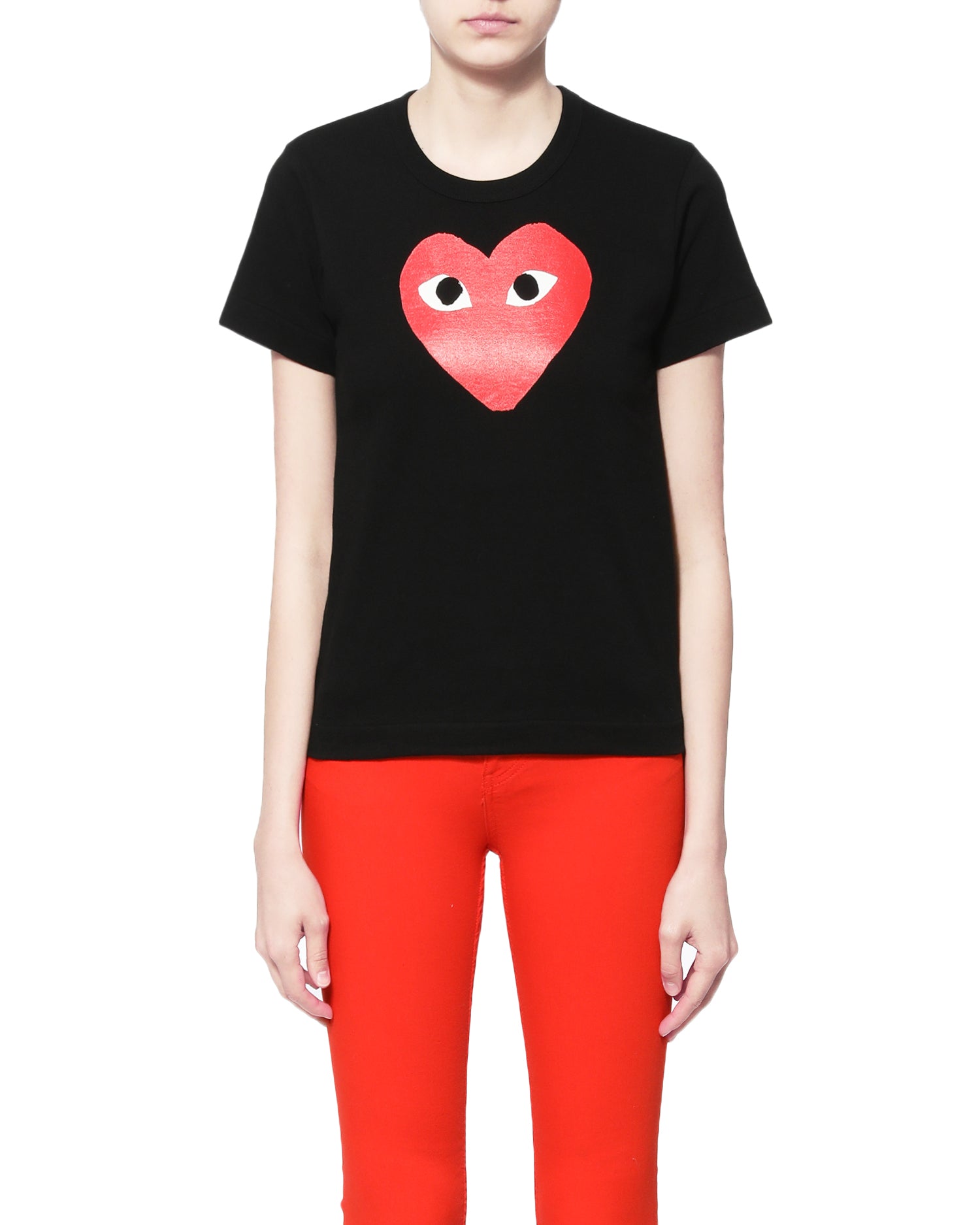 Graphic heart print tee