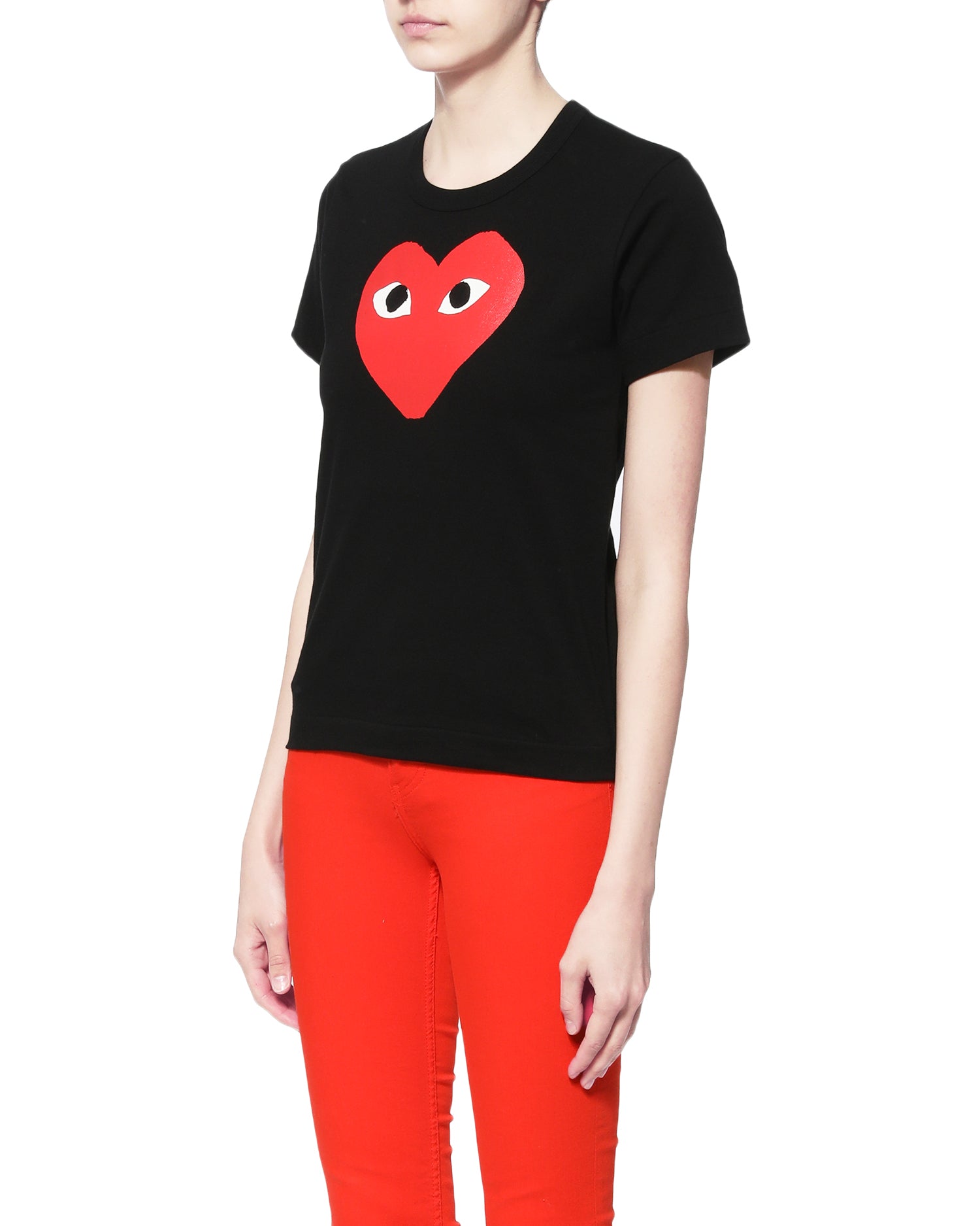 Graphic heart print tee