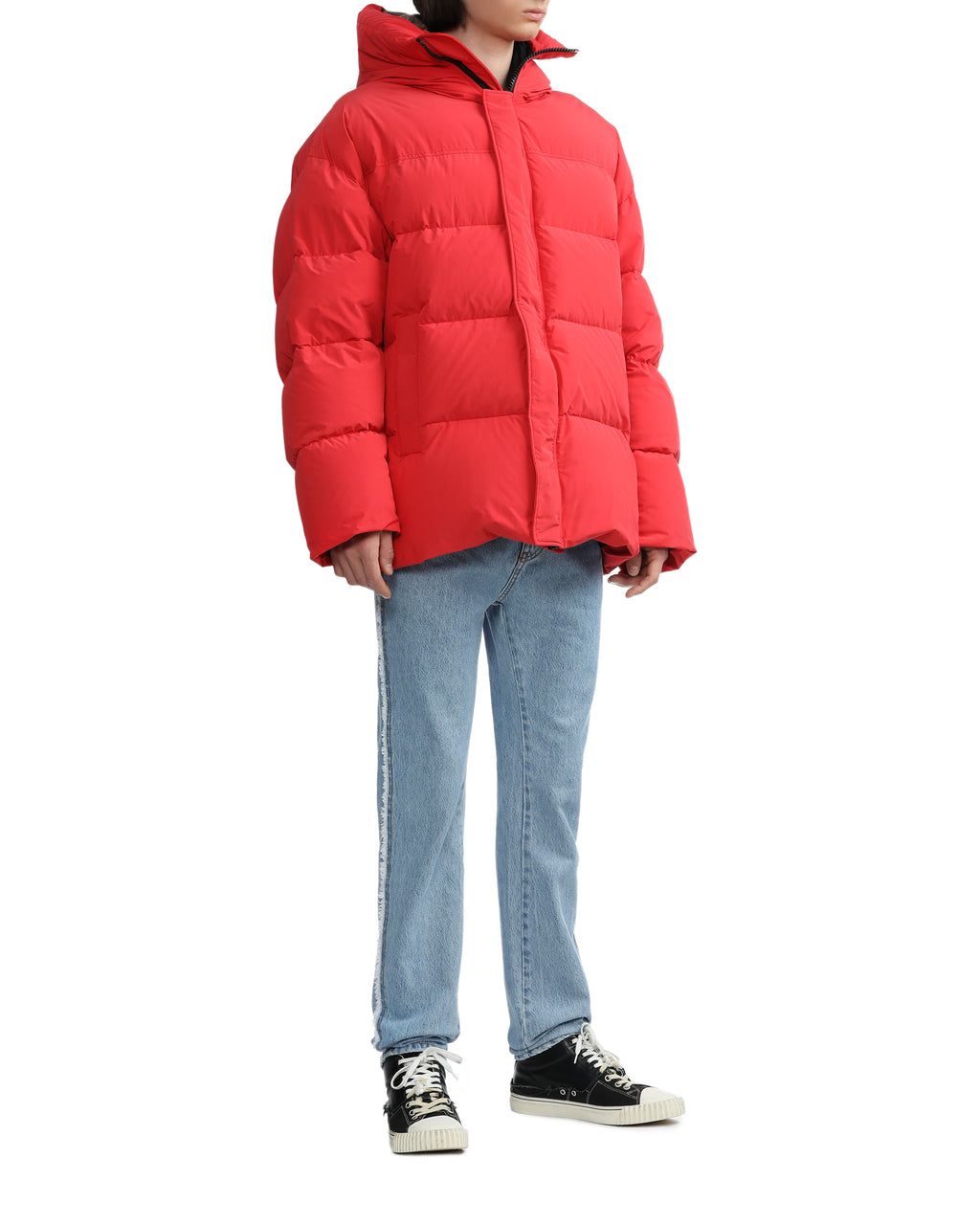 Animal hooded down jacket