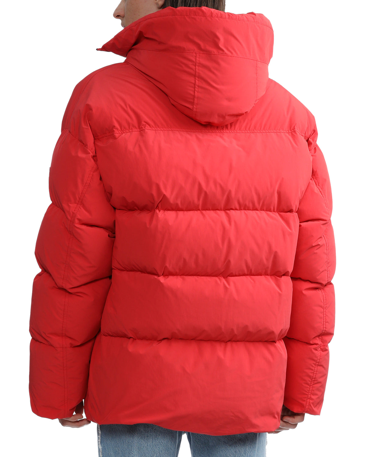 Animal hooded down jacket