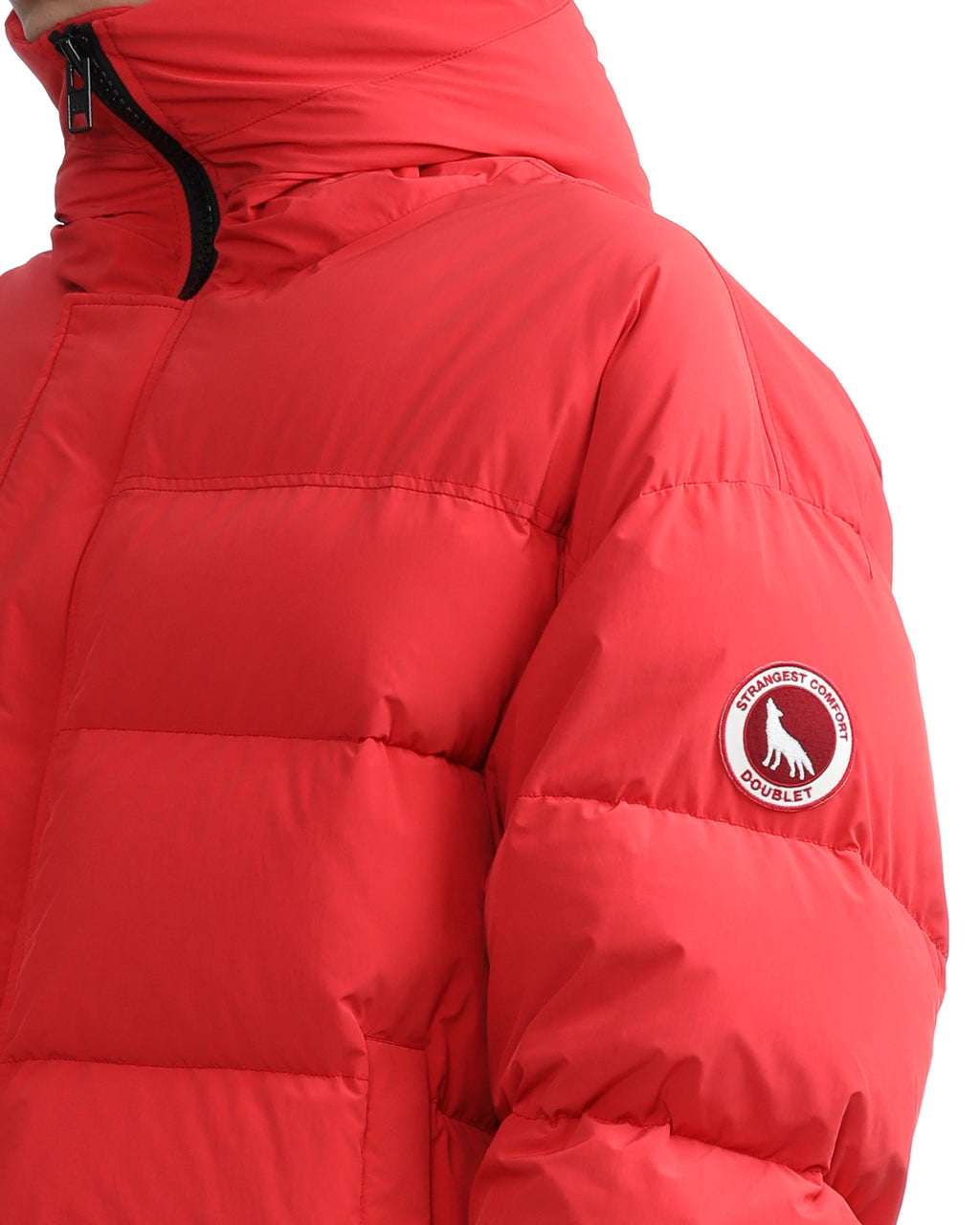 Animal hooded down jacket