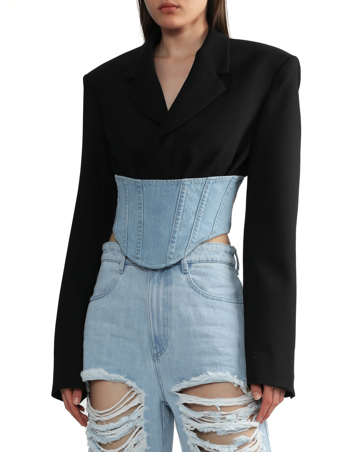 Float corset blazer