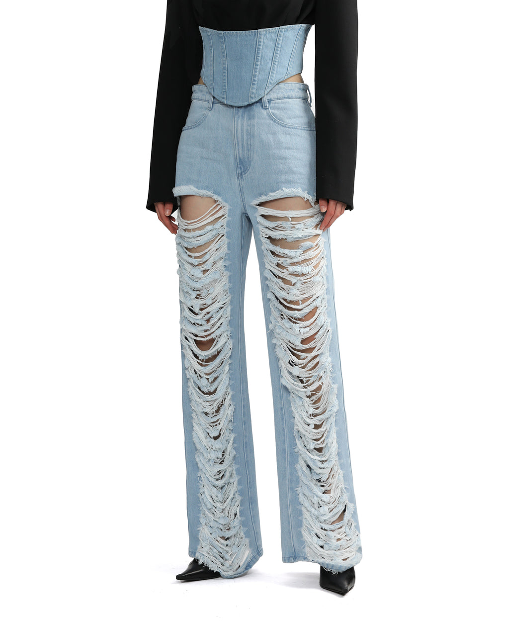 Distressed jeans