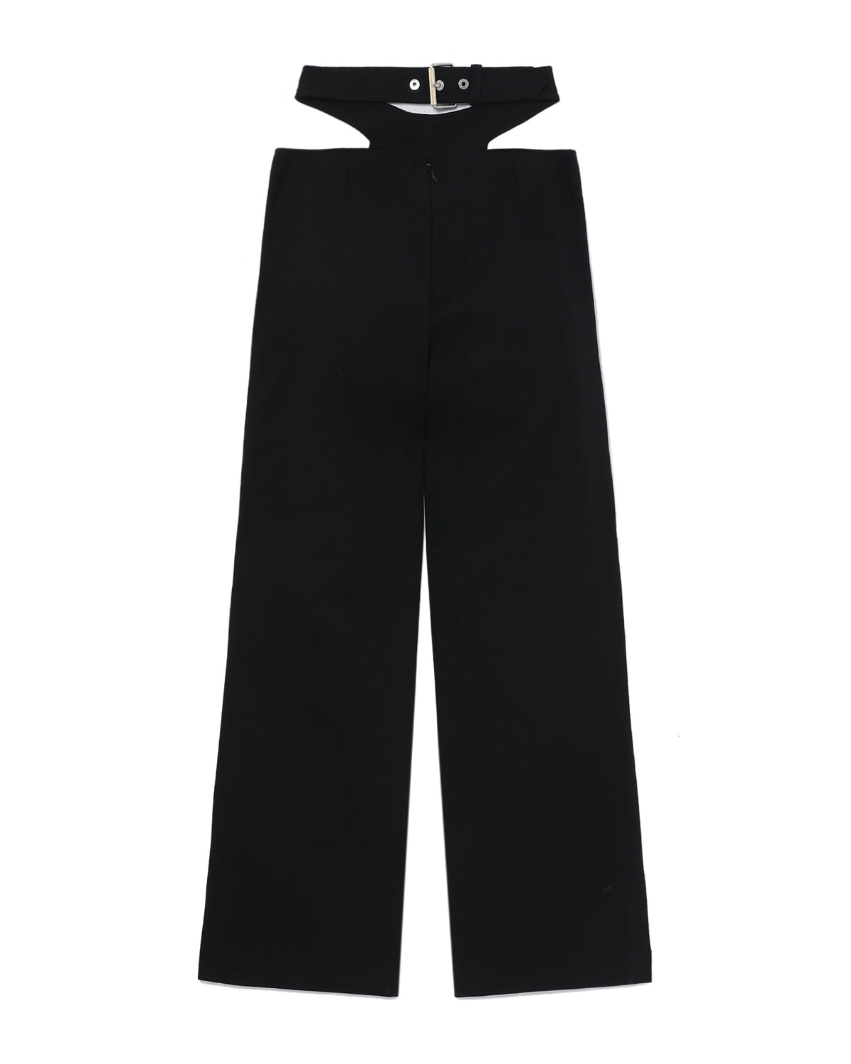 Y-front buckle trousers