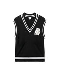 V-neck knit vest