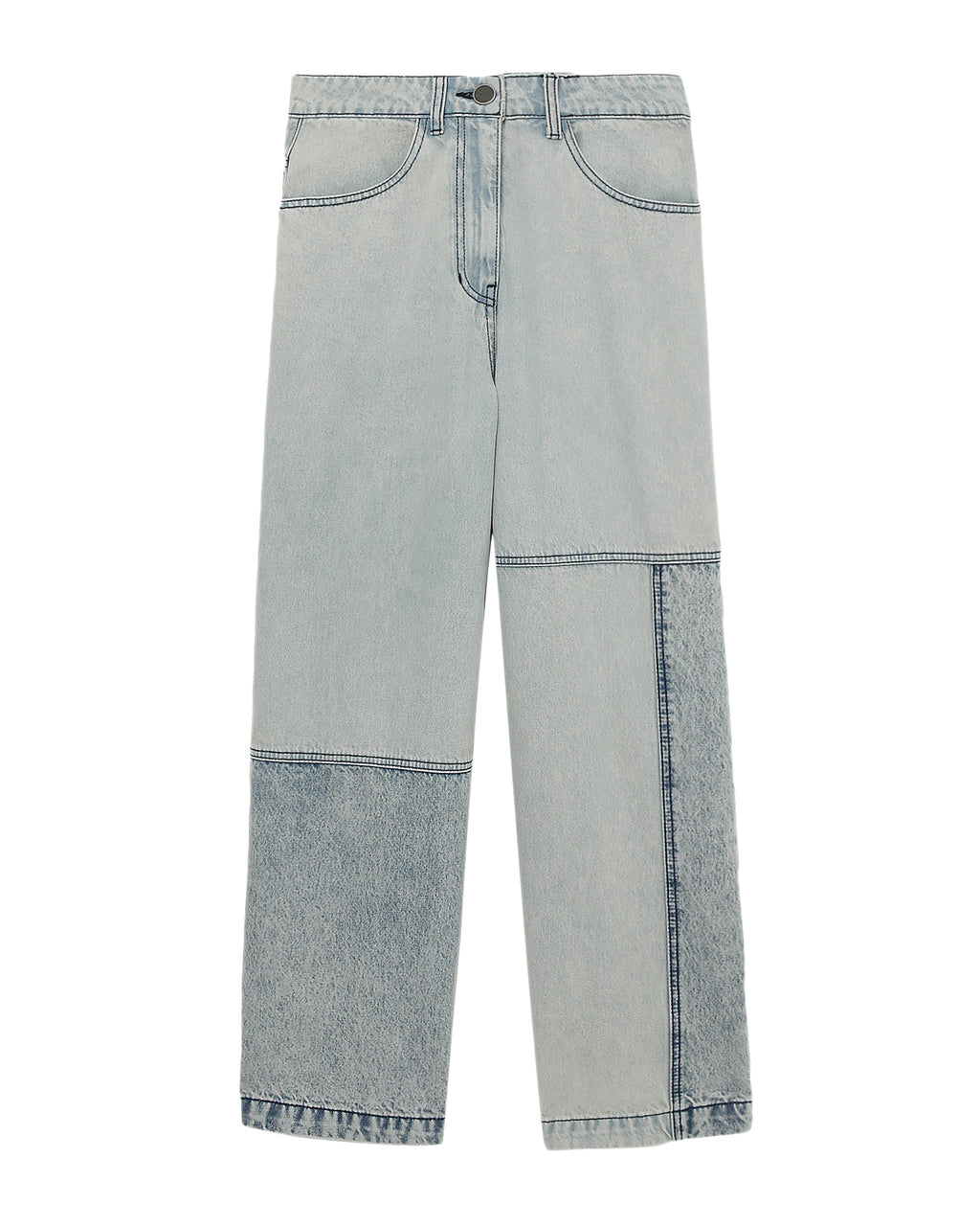 Panelled jeans