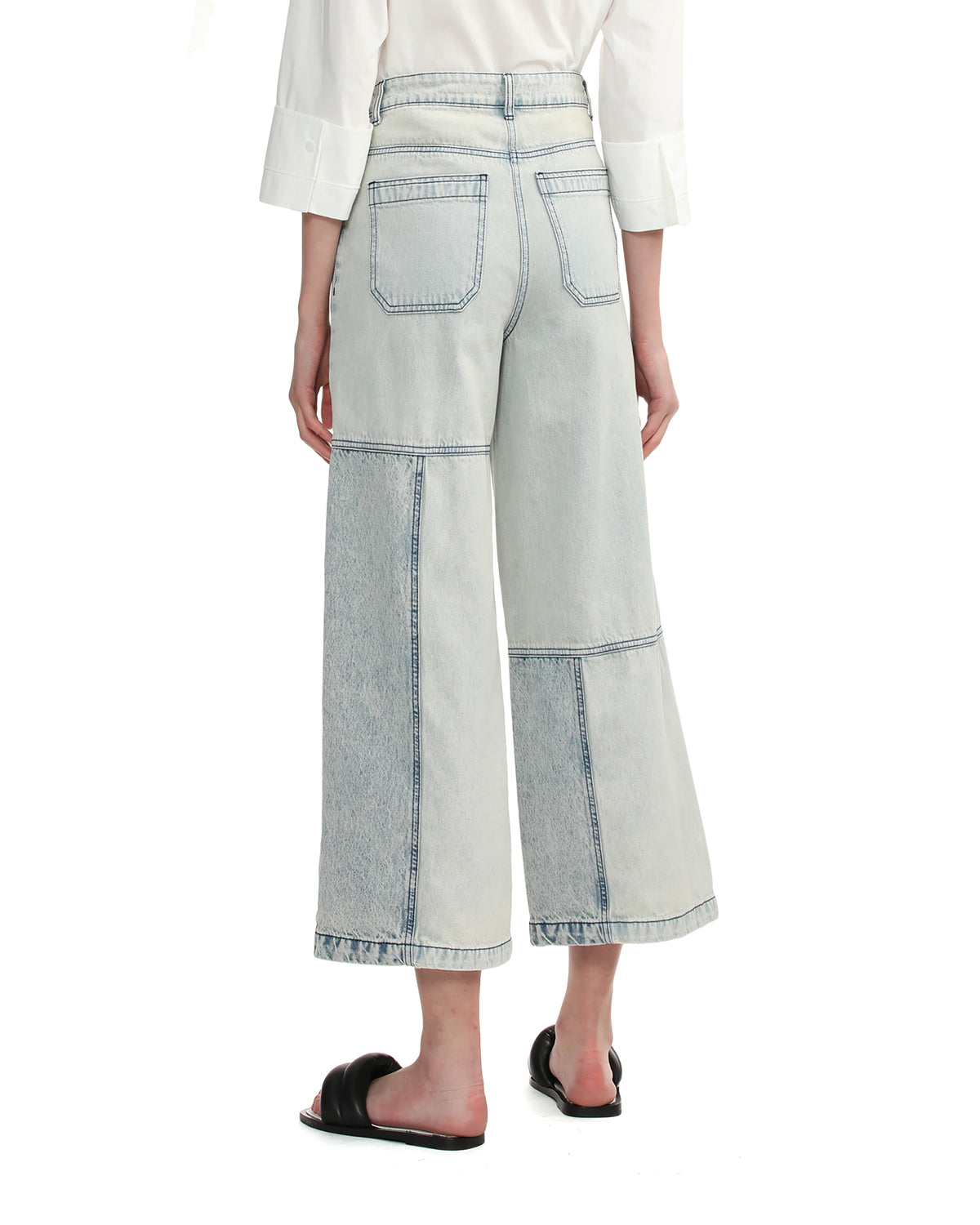 Panelled jeans