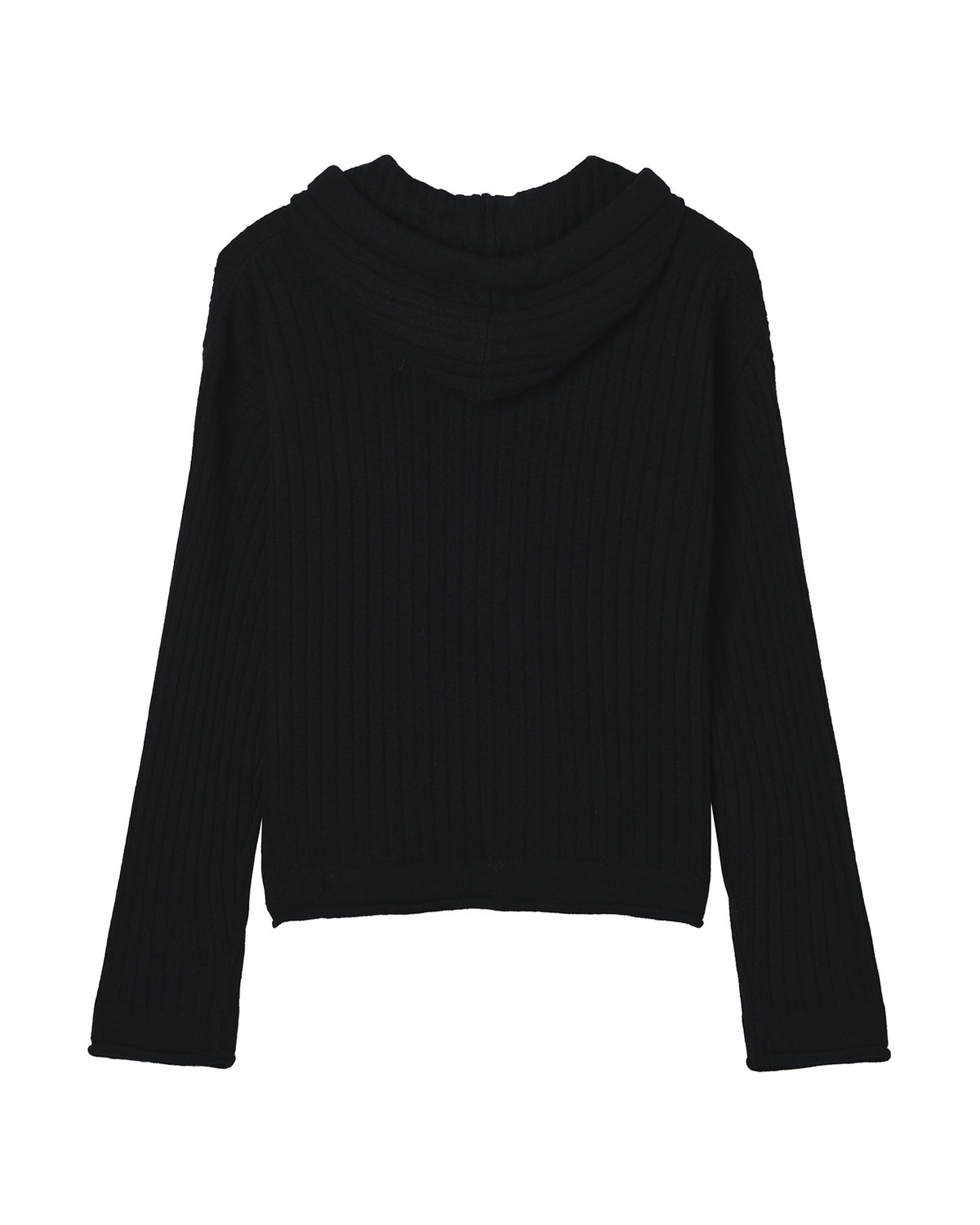 Half zip knit hoodie