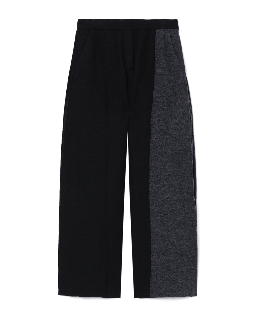 Sweat-panelled wool pants