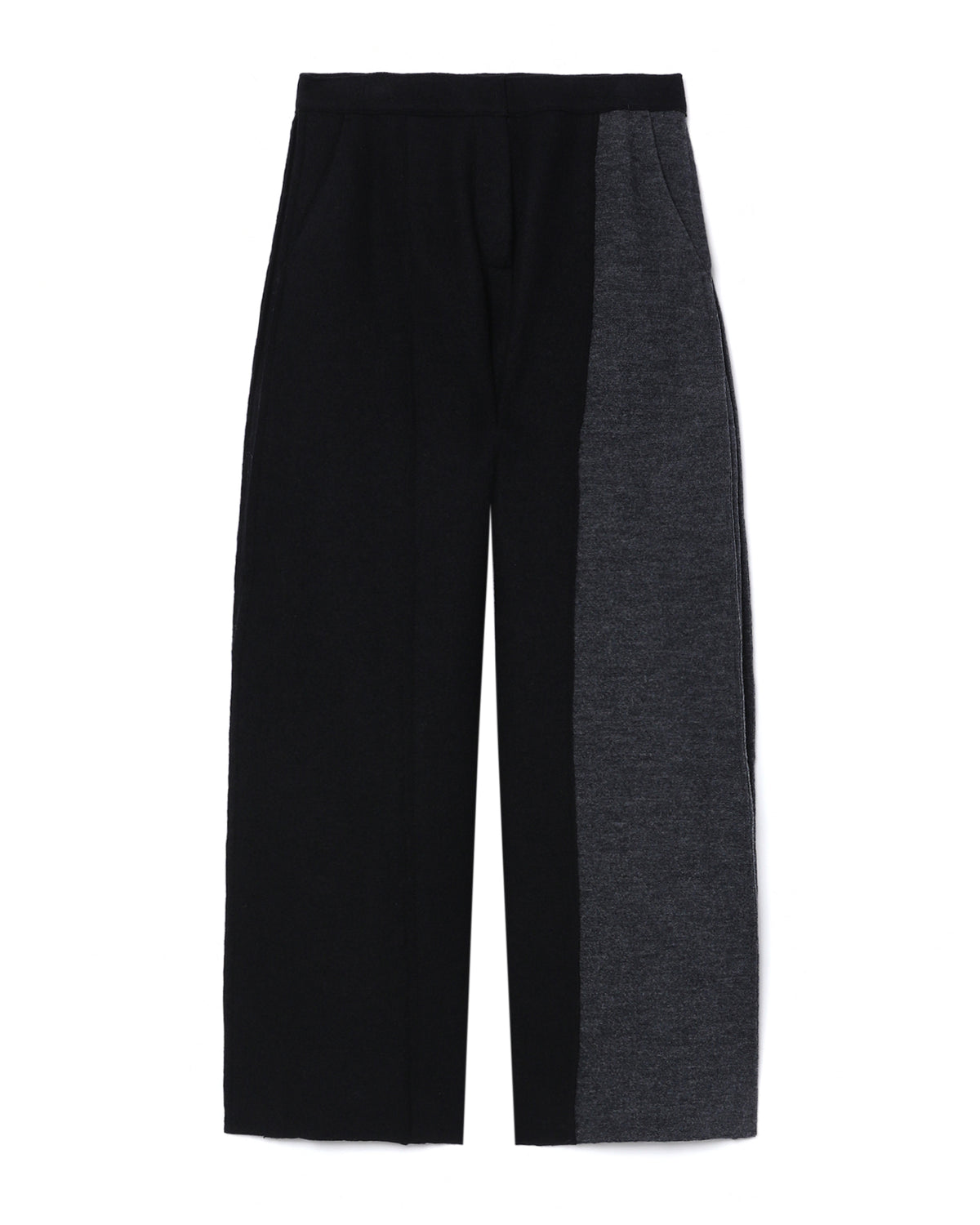 Sweat-panelled wool pants