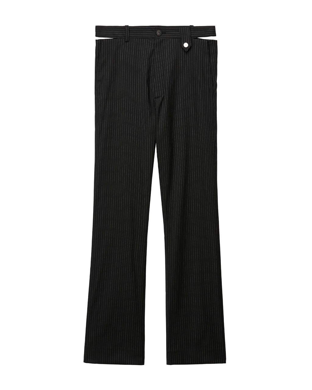 Cut-out waist tailored pants