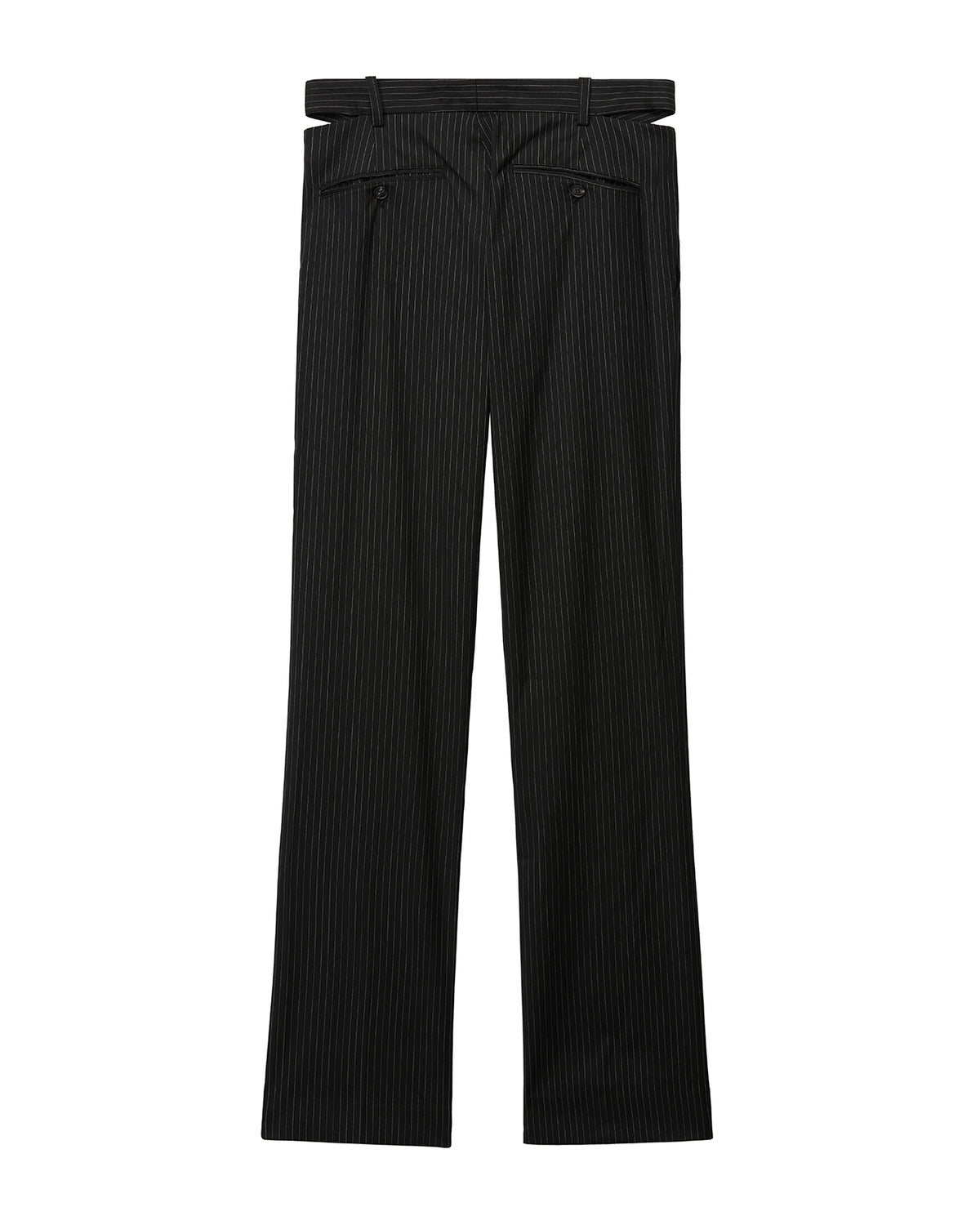 Cut-out waist tailored pants