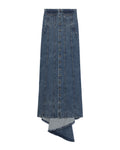 Denim maxi skirt