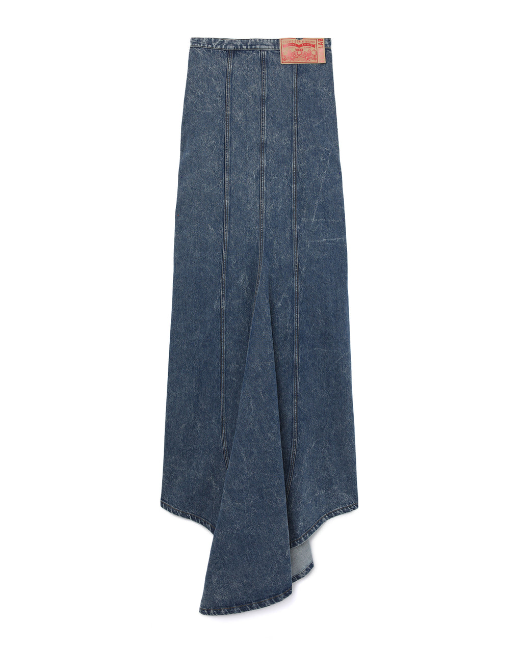 Denim maxi skirt