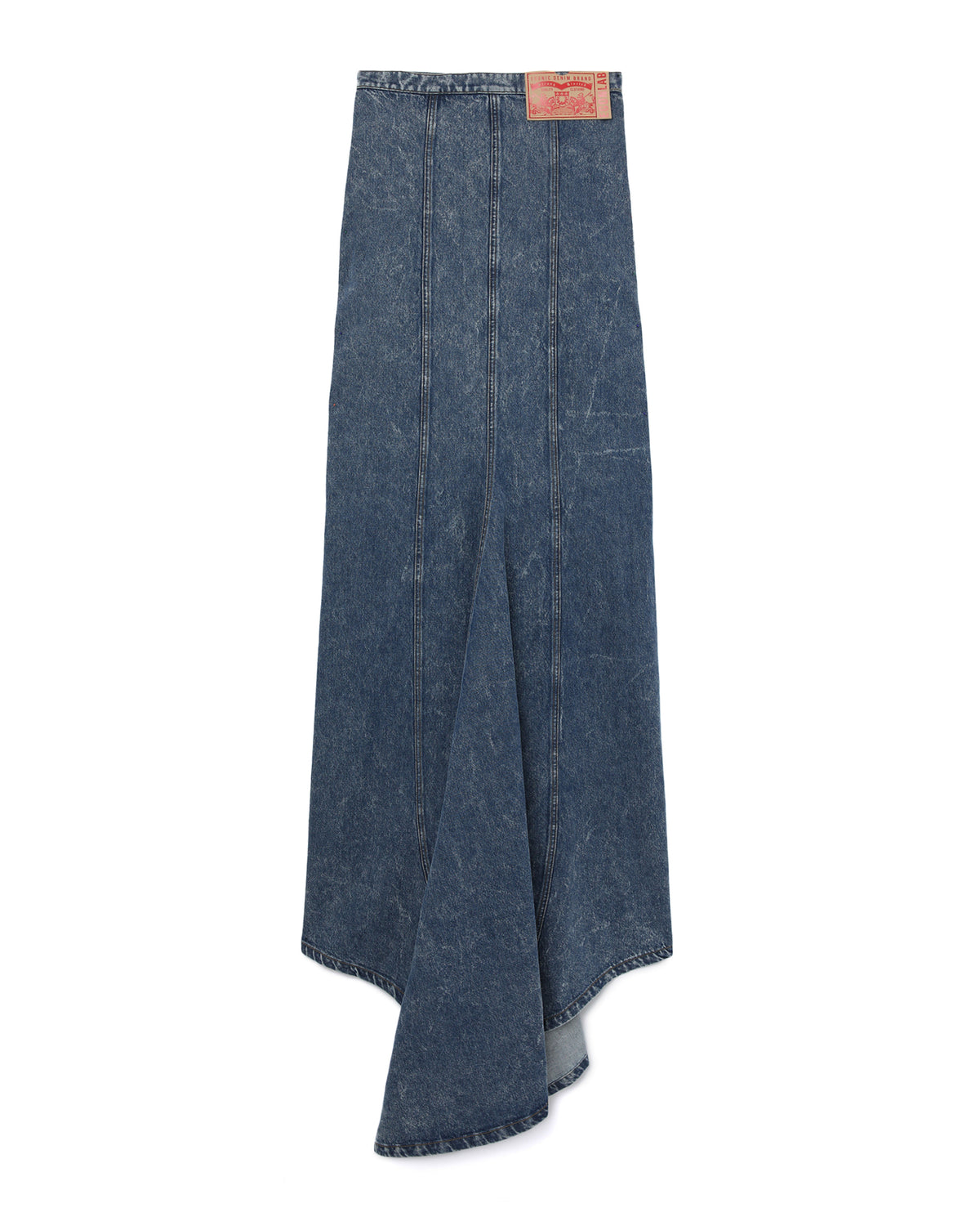 Denim maxi skirt