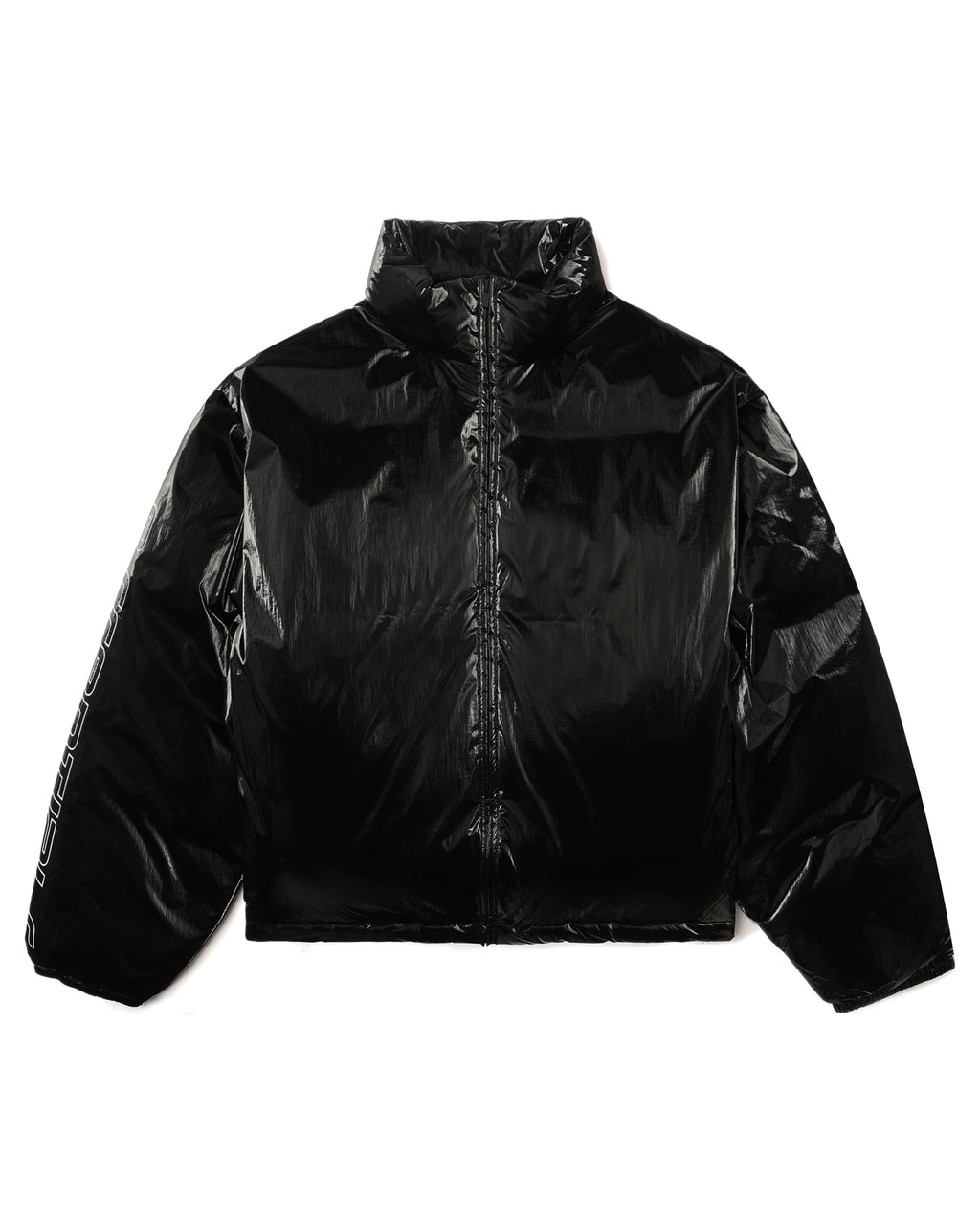 Glossy puffer jacket