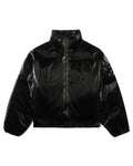 Glossy puffer jacket