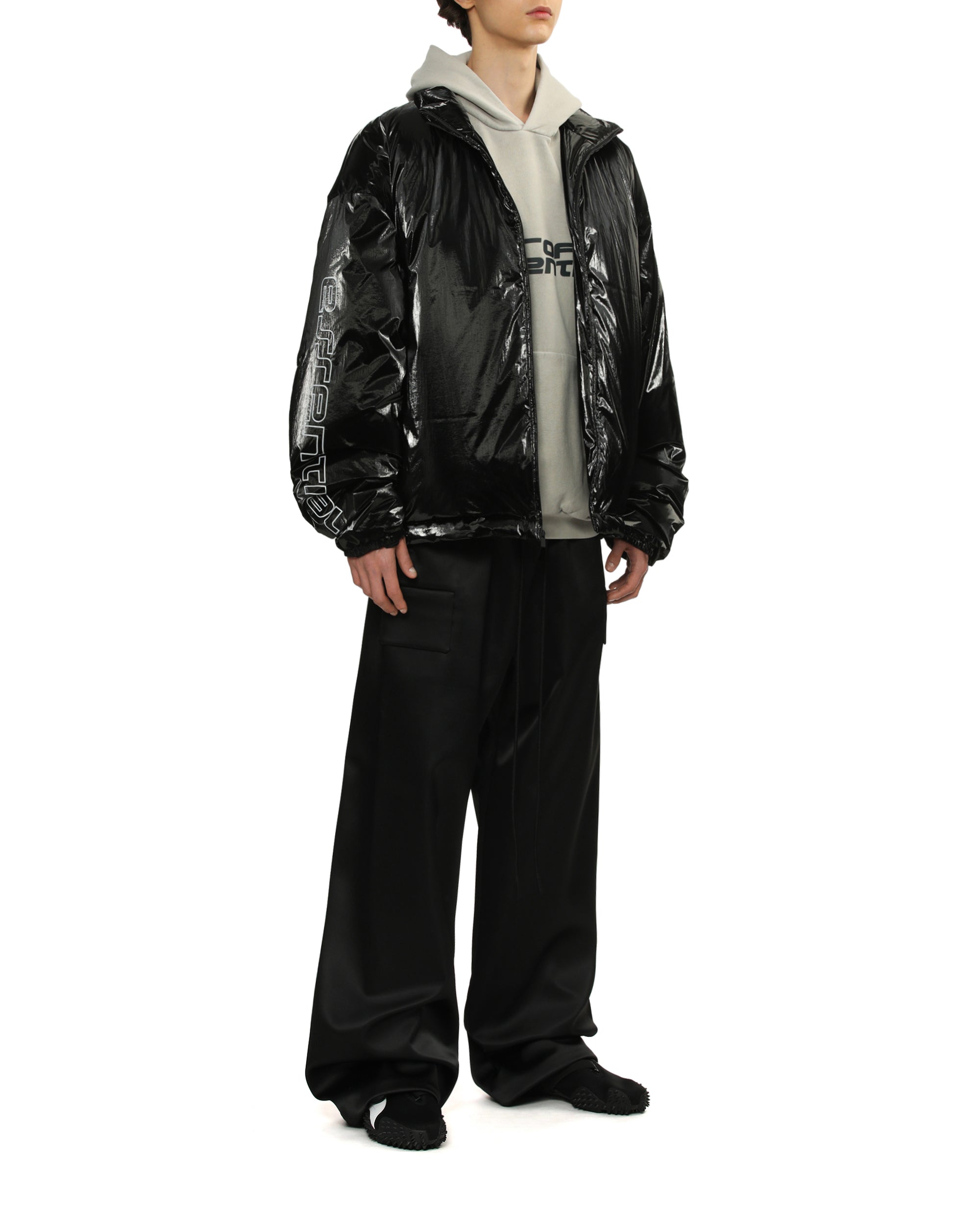 Glossy puffer jacket