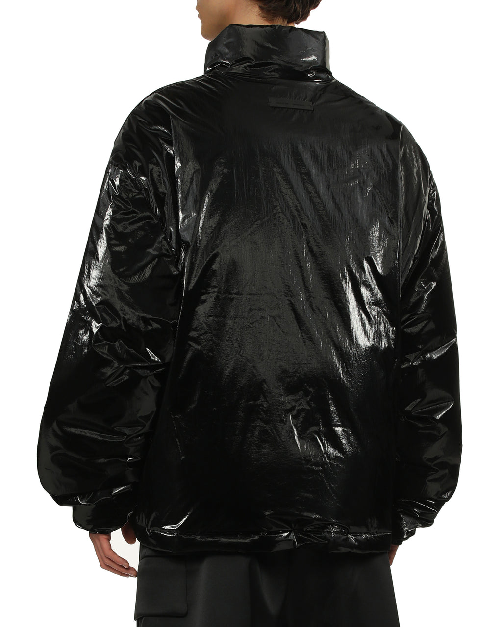 Glossy puffer jacket
