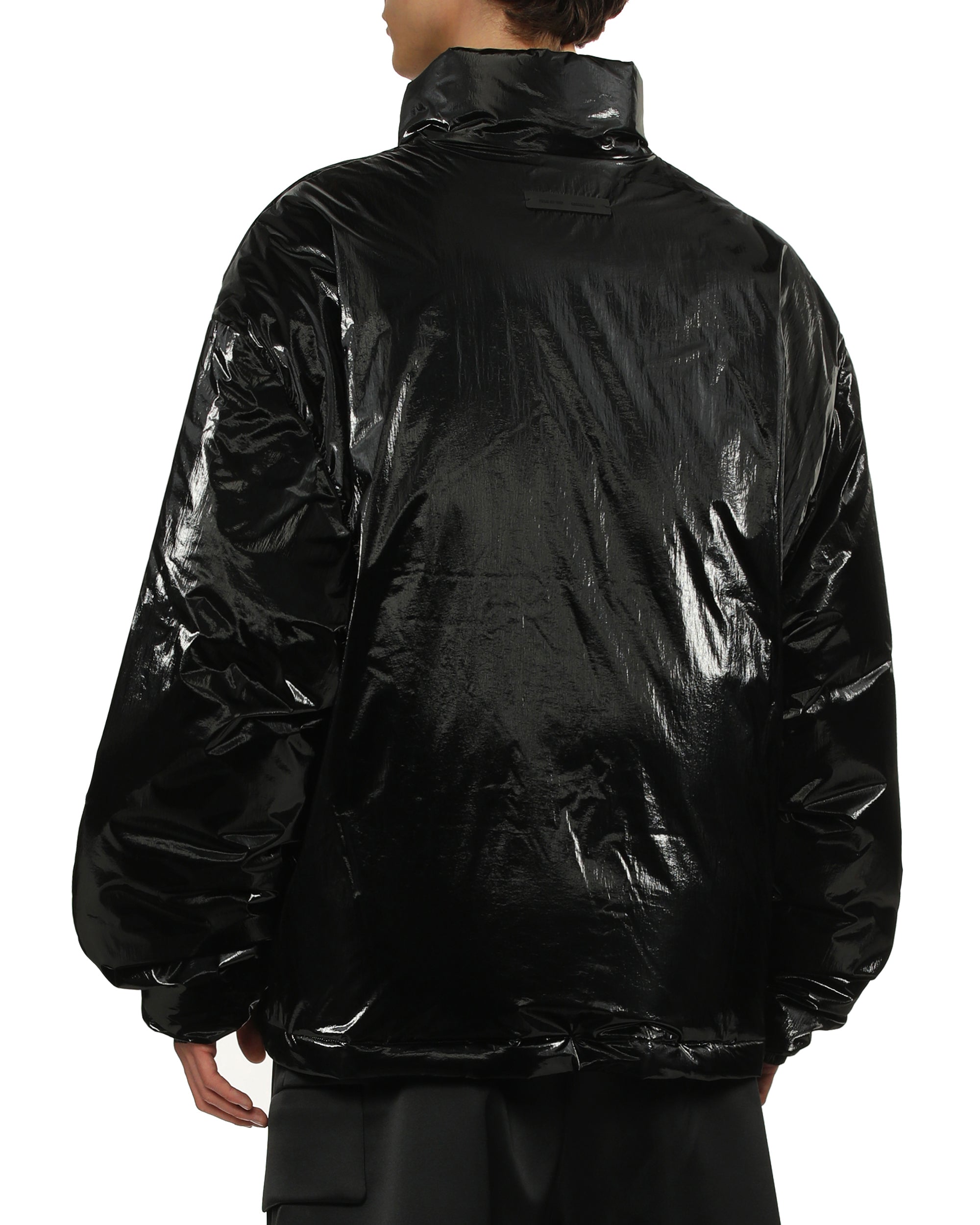 Glossy puffer jacket