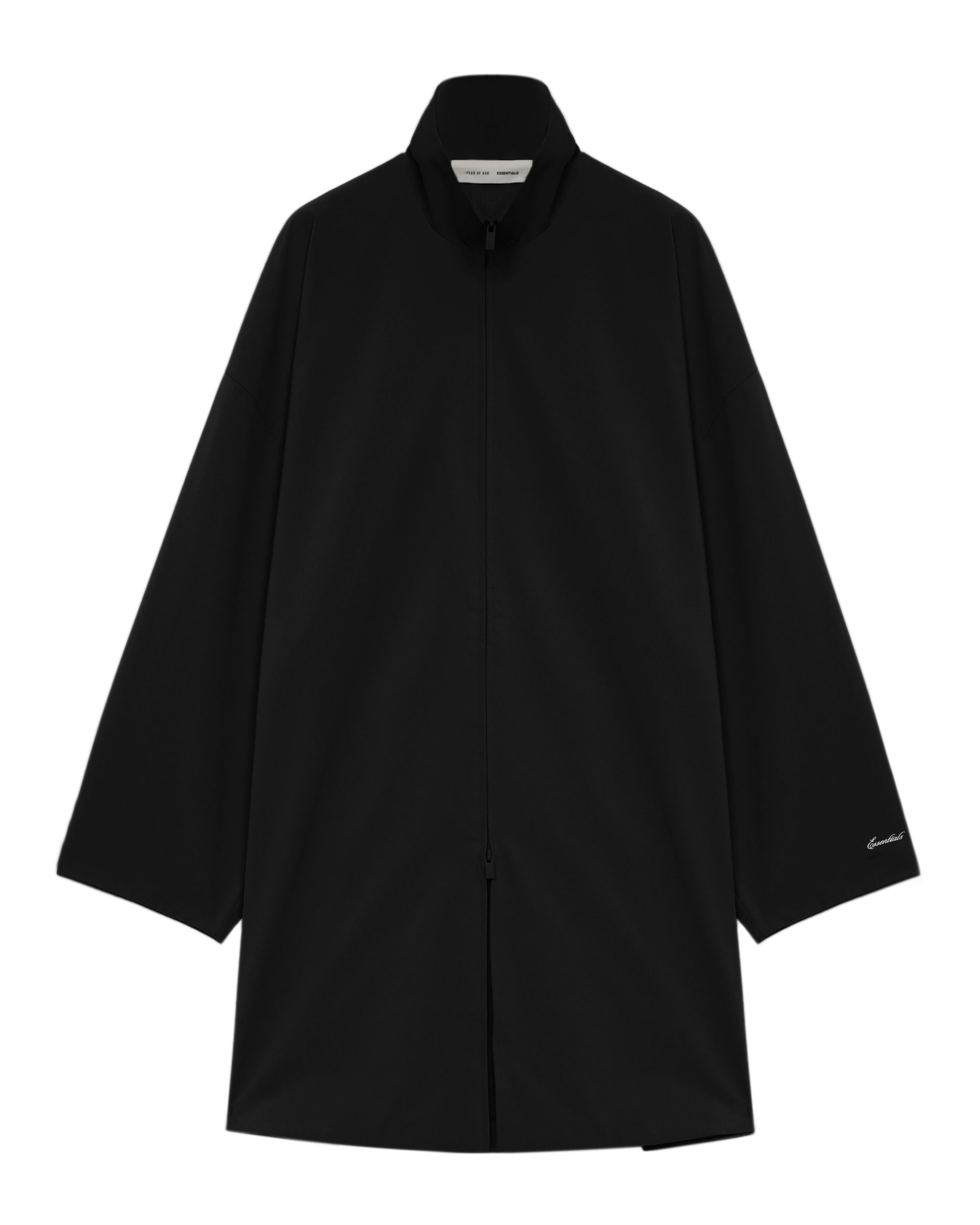 Long zip-up coat