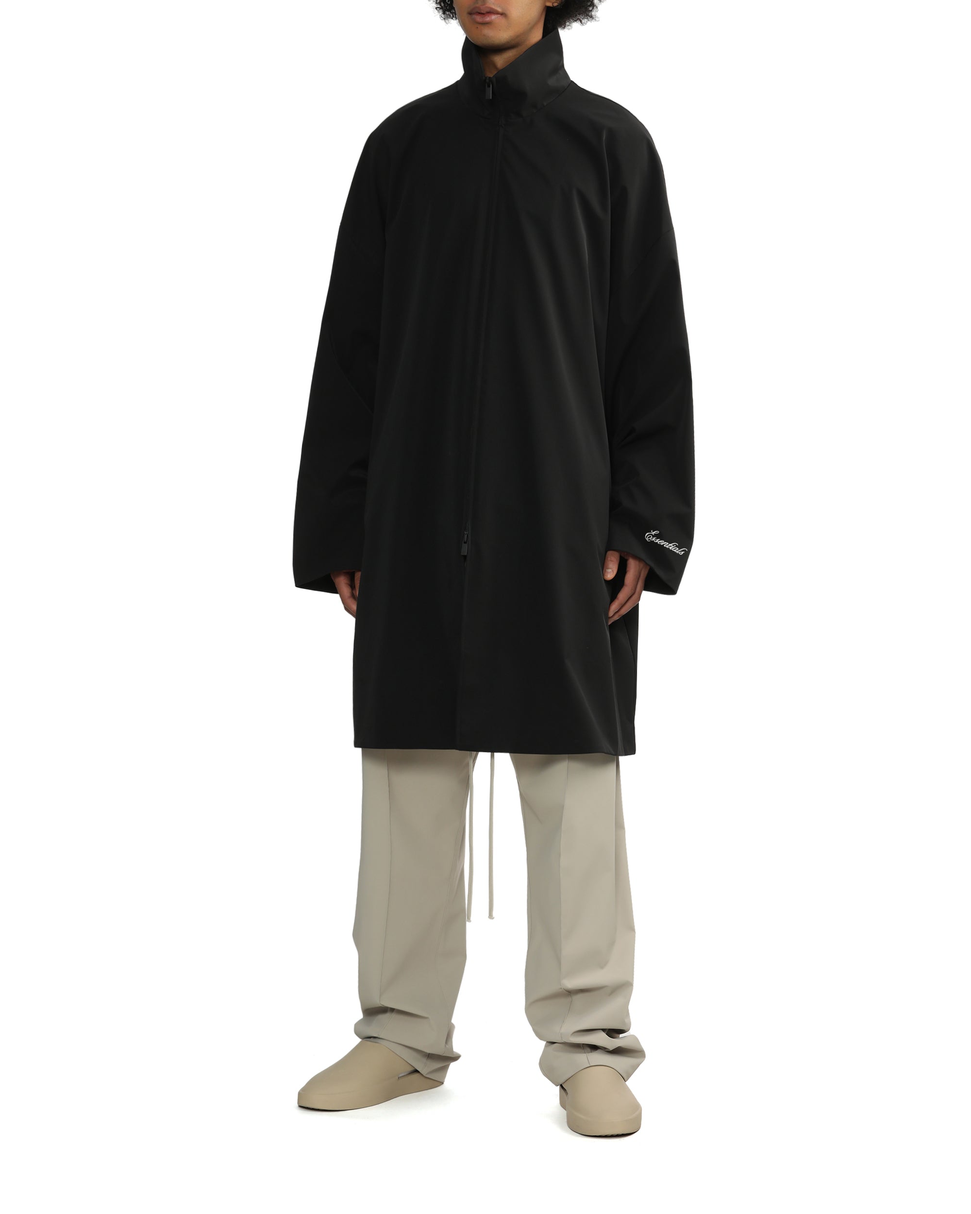 Long zip-up coat